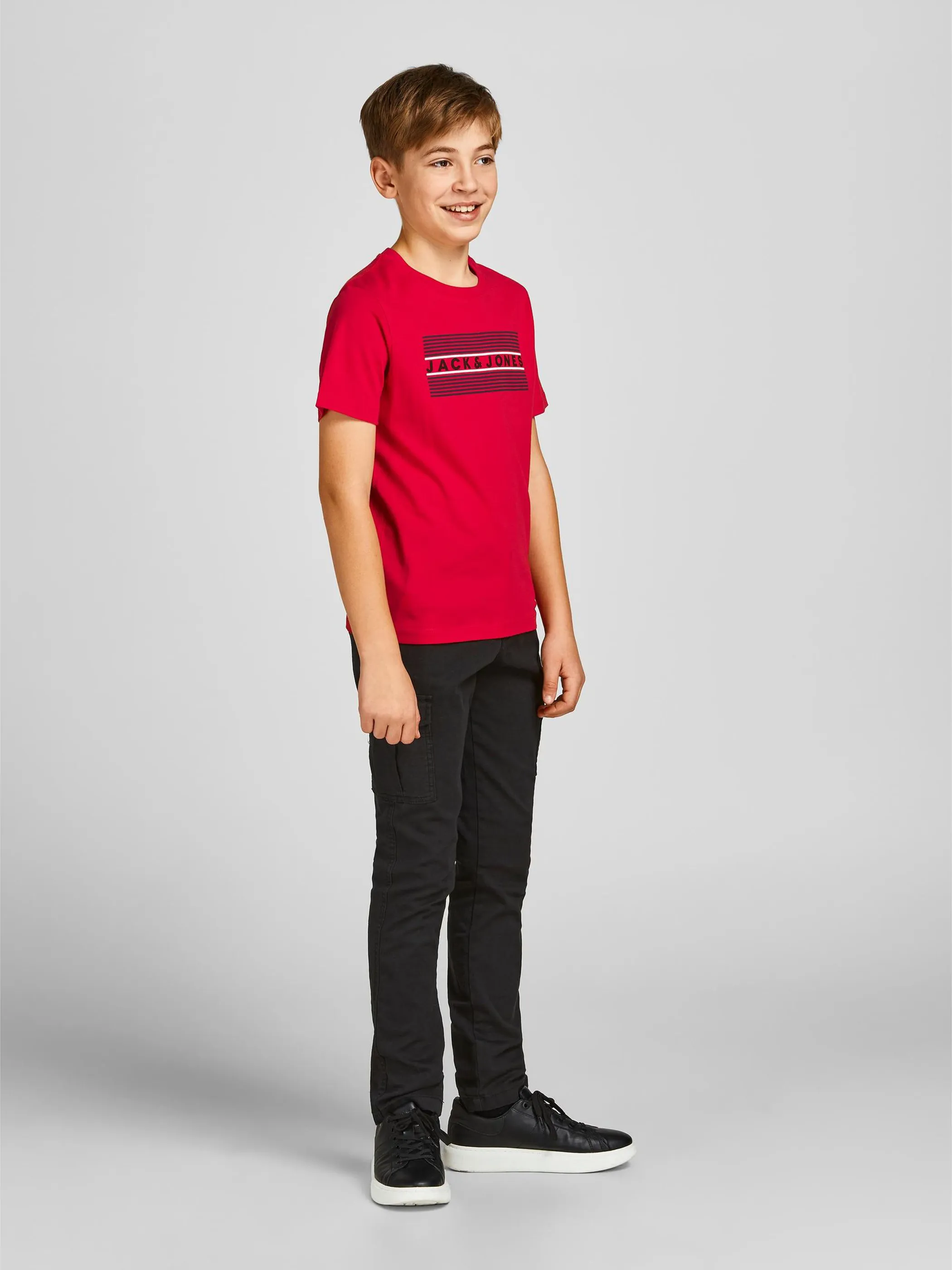 Jack&Jones Junior 12152730 JJECORP LOGO TEE SS C Rot 848088 229136006 3