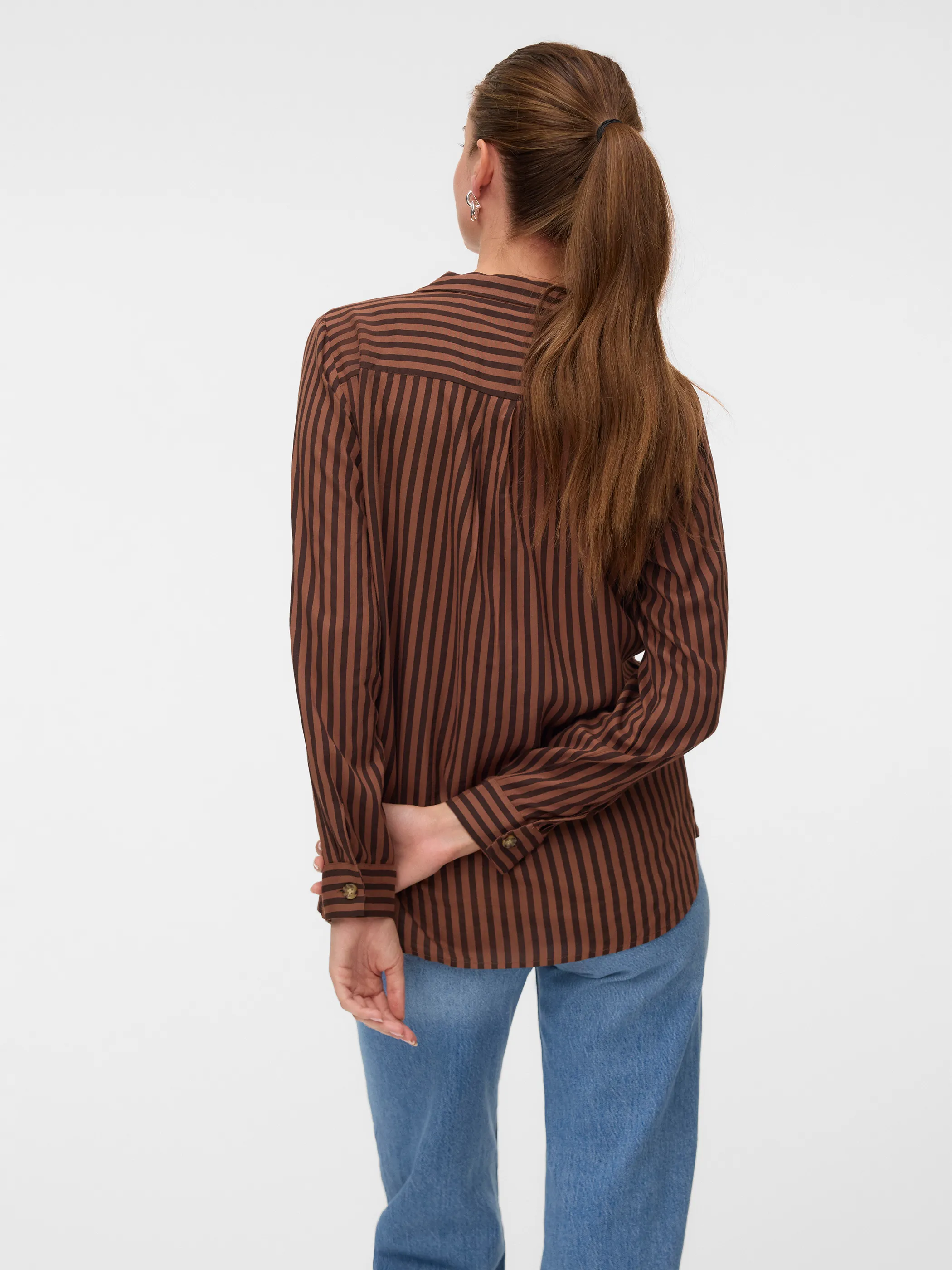 Vero Moda 10275283 VMBUMPY L/S SHIRT NEW Braun 866195 297957056 2
