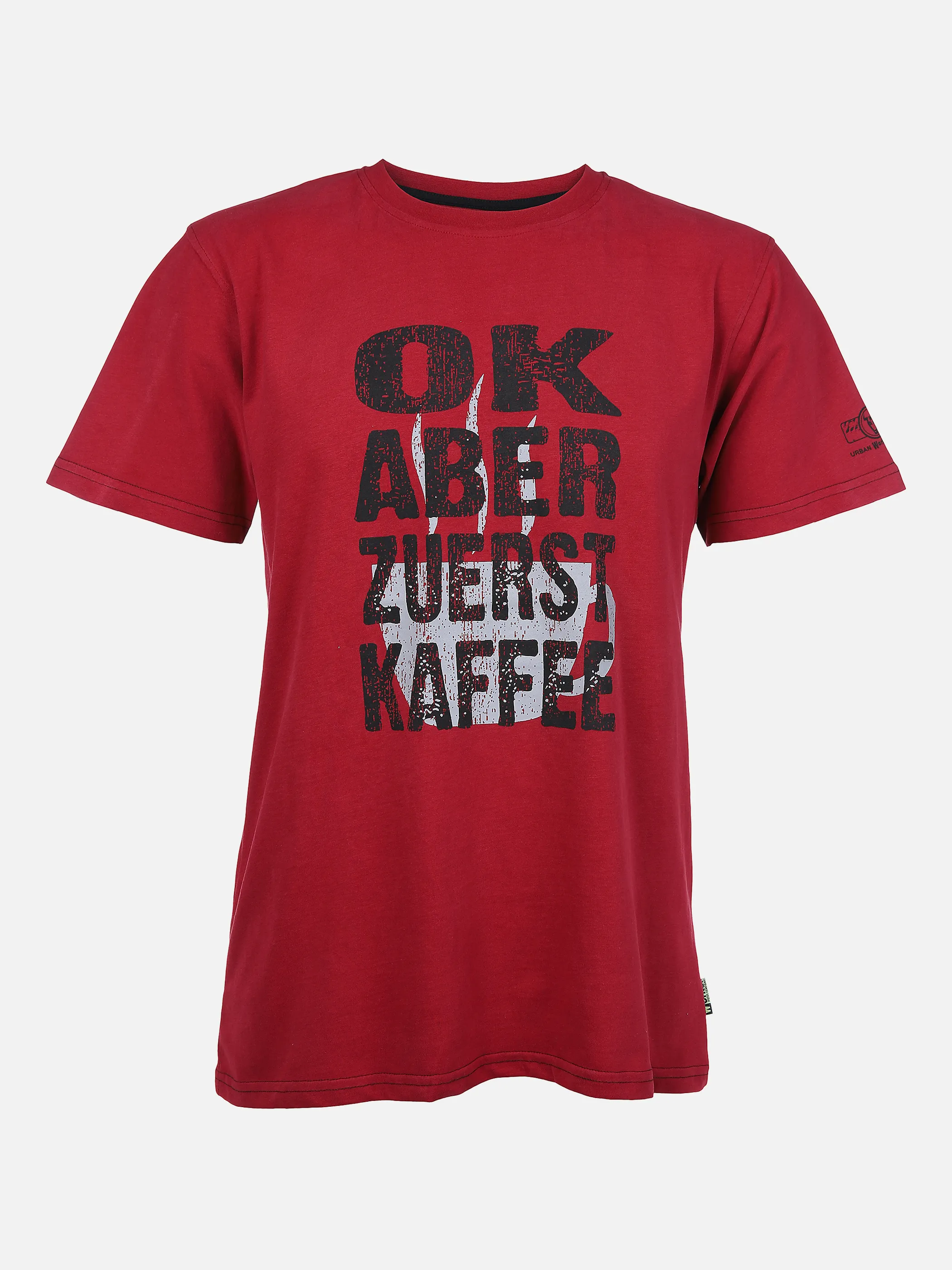 Worker He. T-Shirt 1/2 Arm Sprüche Rot 861655 RED 1 Worker He. T-Shirt 1/2 Arm Sprüche Rot 861655 RED 1