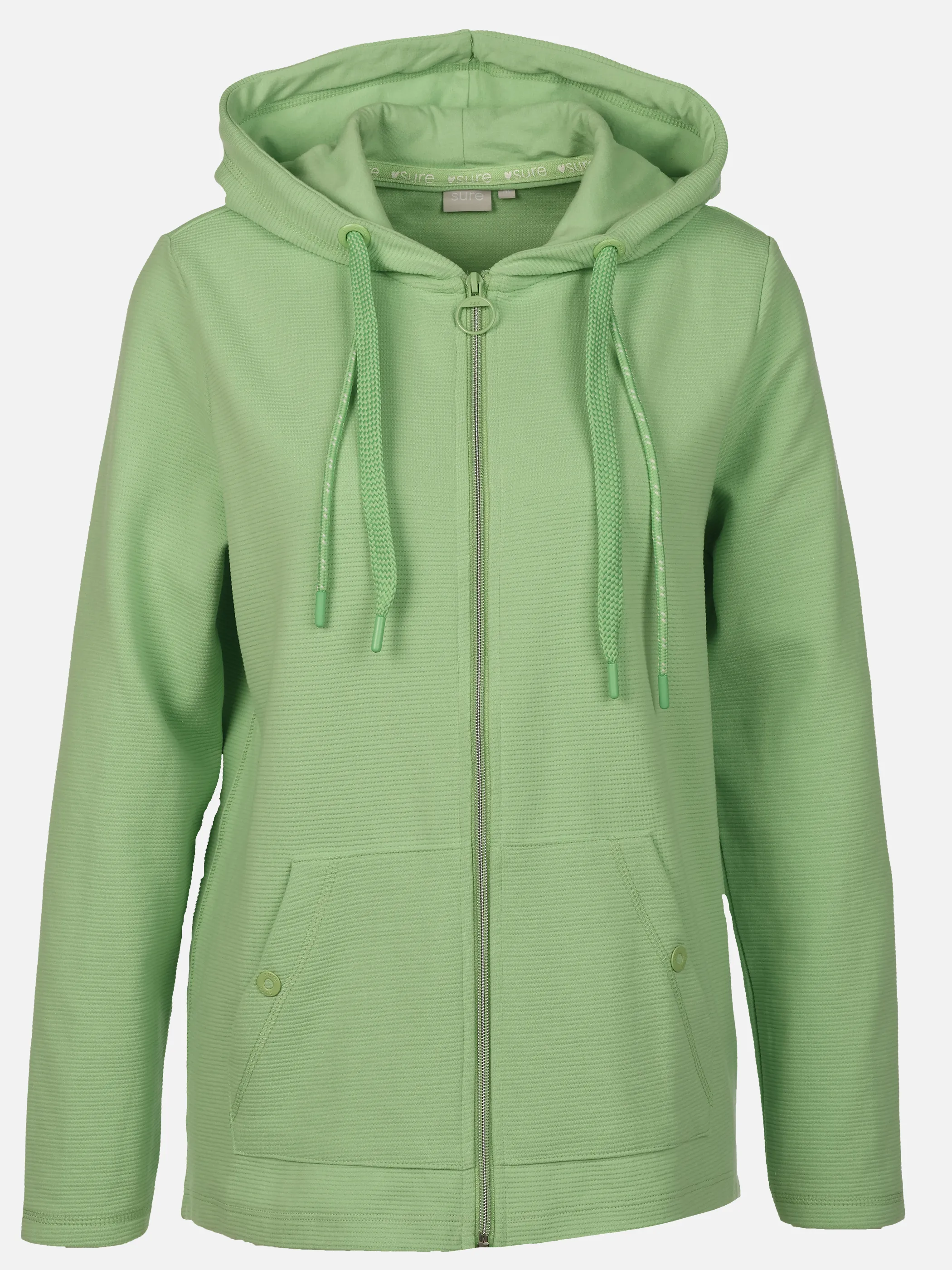 Sure Da-Sweatcardigan m. Kapuze Grün 920887 GREEN 1