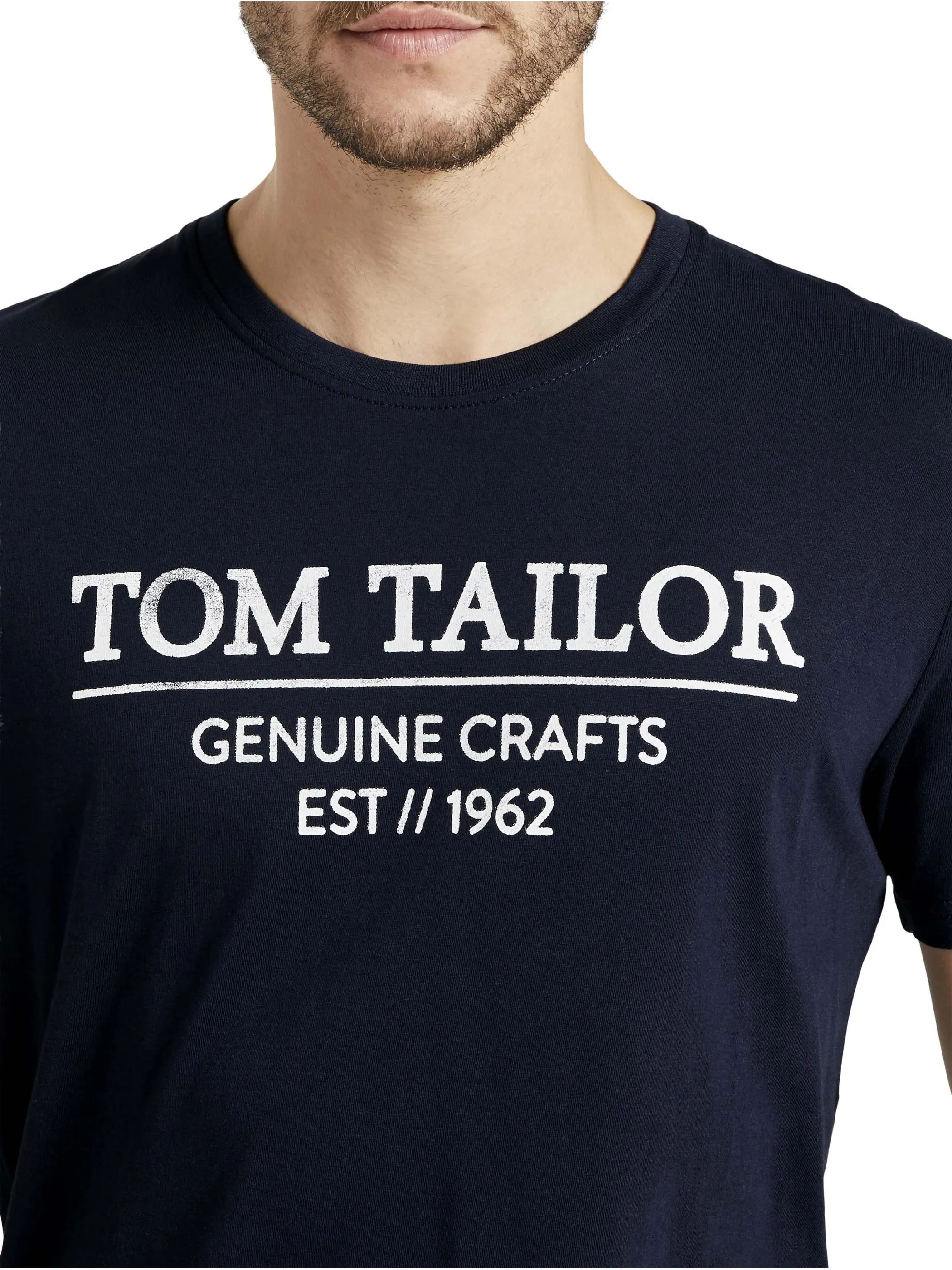 Tom Tailor 1021229 NOS t-shirt print Log Blau 842807 10668