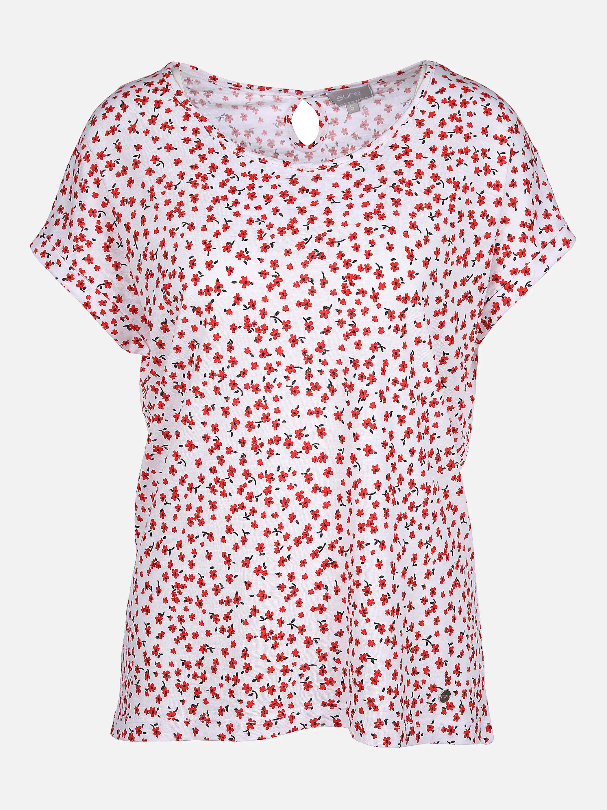 Sure Da-Shirt m. Alloverprint Weiß 862275 WEIß 1 Sure Da-Shirt m. Alloverprint Weiß 862275 WEIß 1
