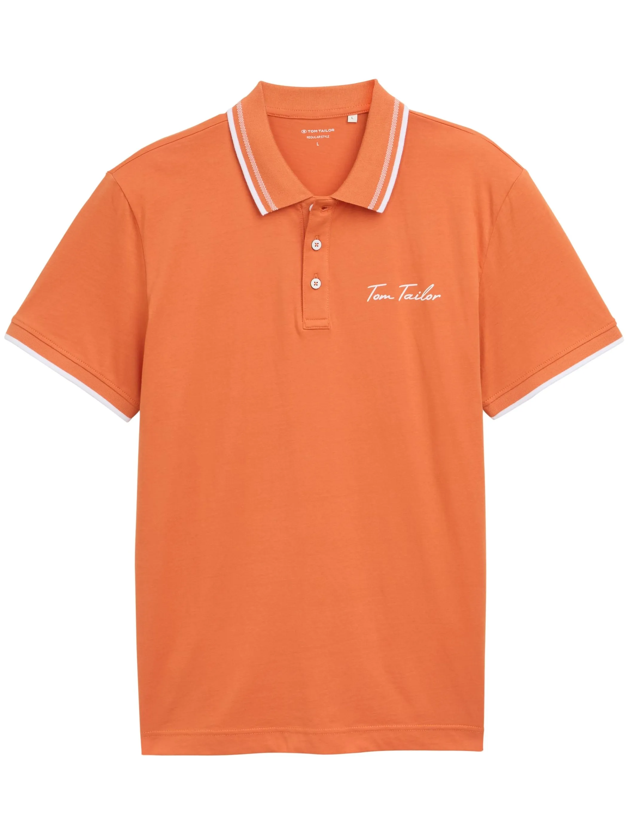 Tom Tailor 1046739 basic jersey polo Orange 910664 37755 1