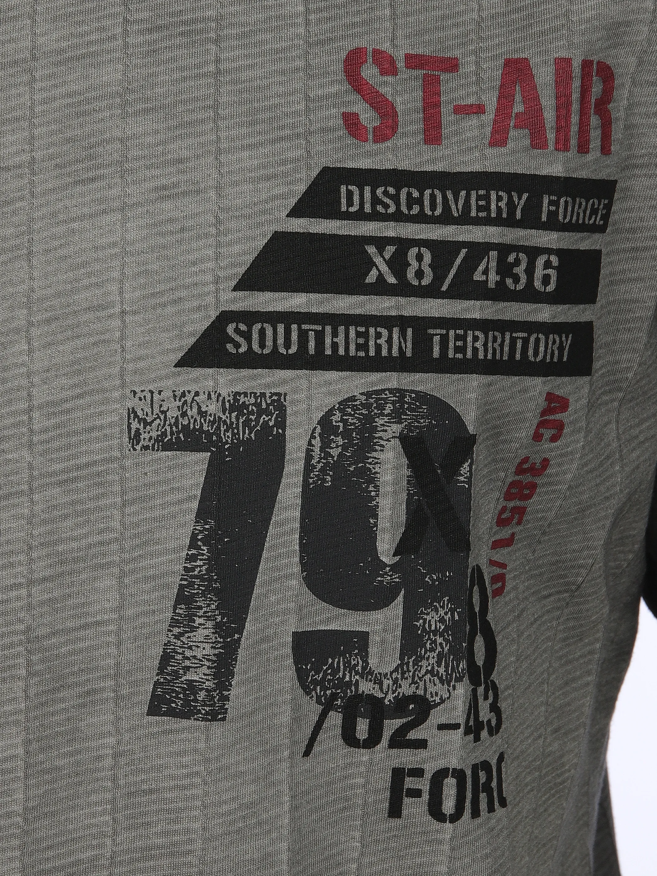 Southern Territory He. T-Shirt 1/2 Arm Jacquard washer Grau 910623 GRAU 3 Southern Territory He. T-Shirt 1/2 Arm Jacquard washer Grau 910623 GRAU 3