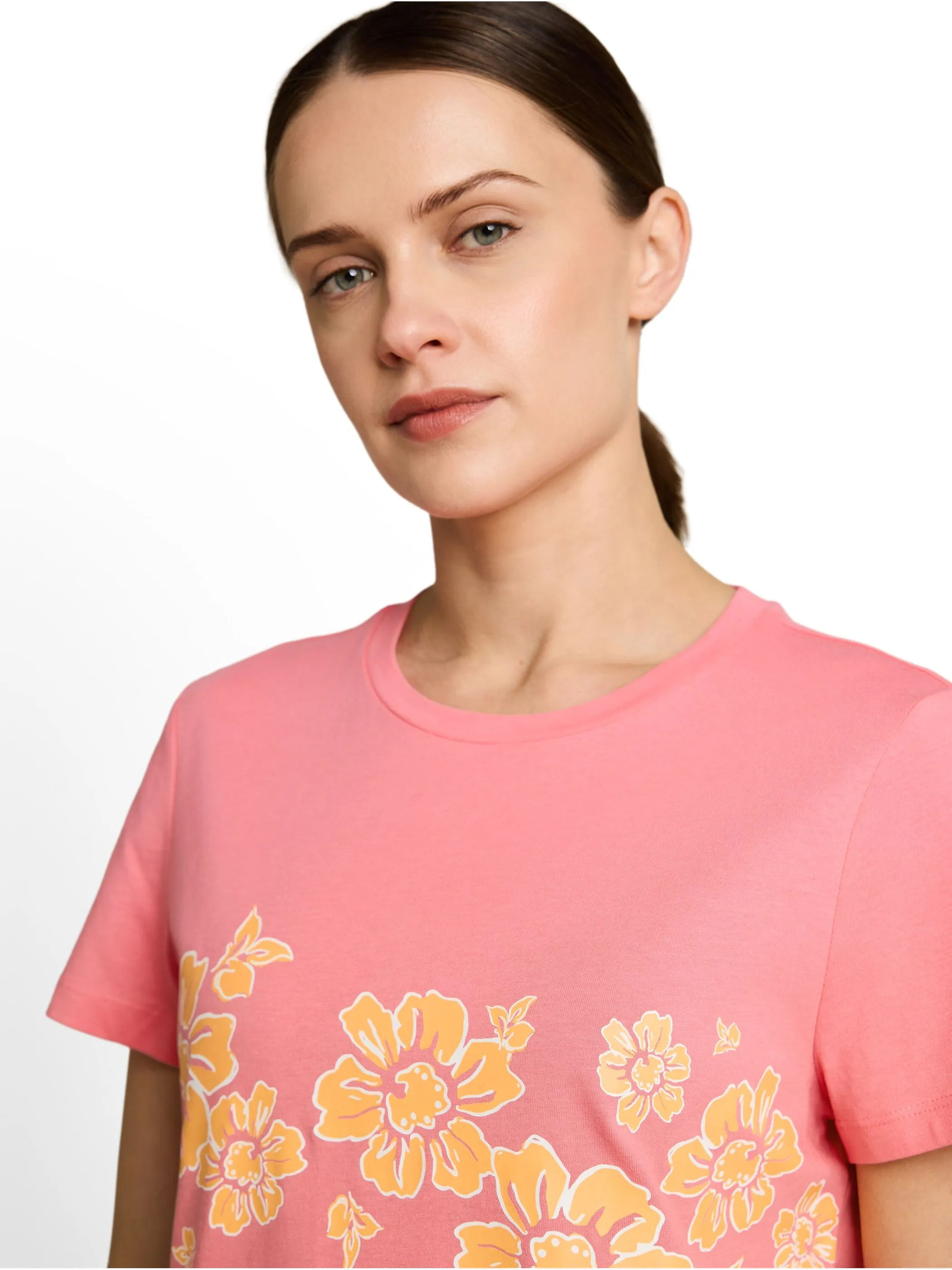 Tom Tailor 1051217 T-Shirt basic with print Pink 926010 40506 3