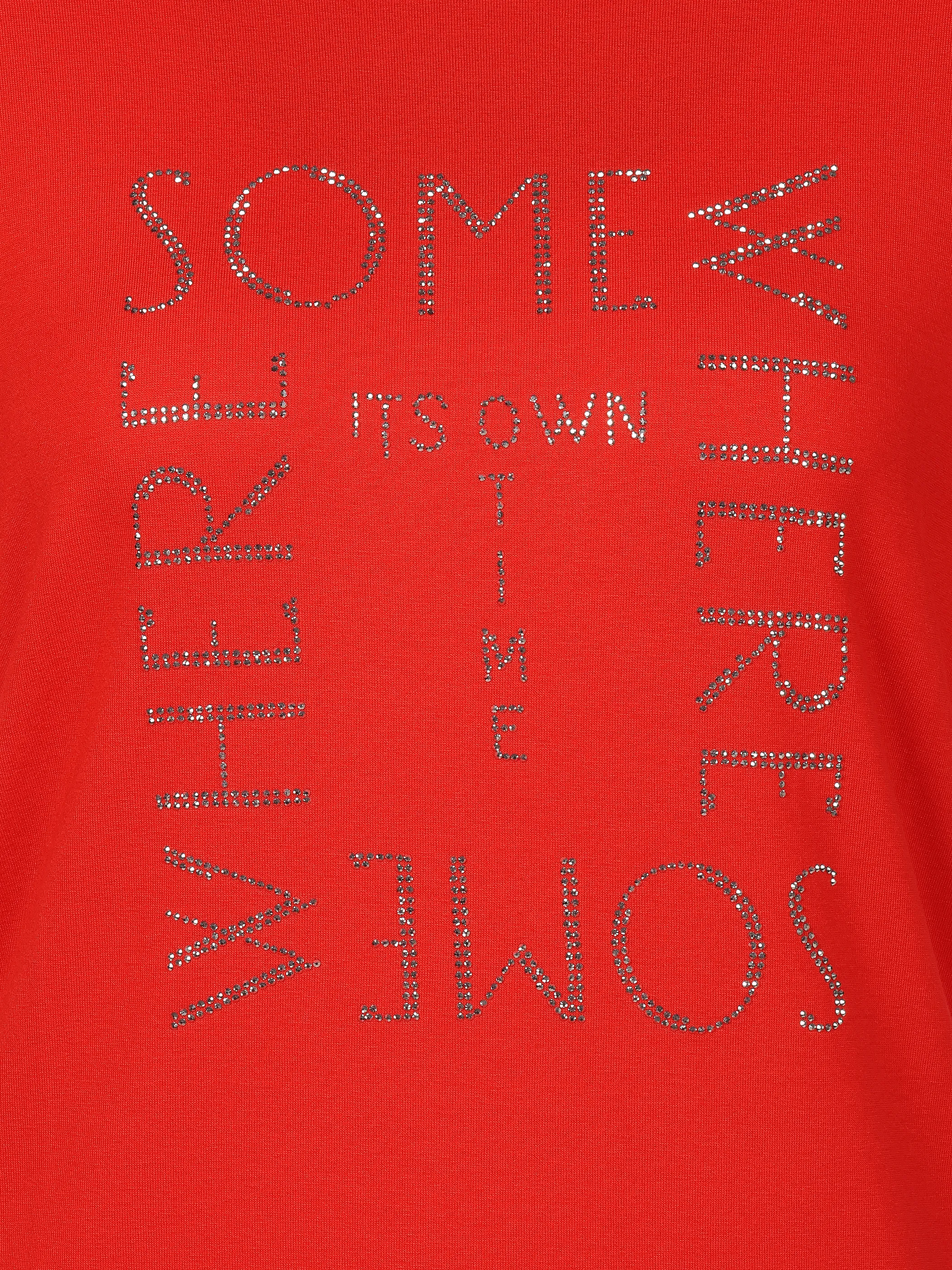 Lisa Tossa Da-Shirt mit Strassapplikation Rot 924195 RED 3