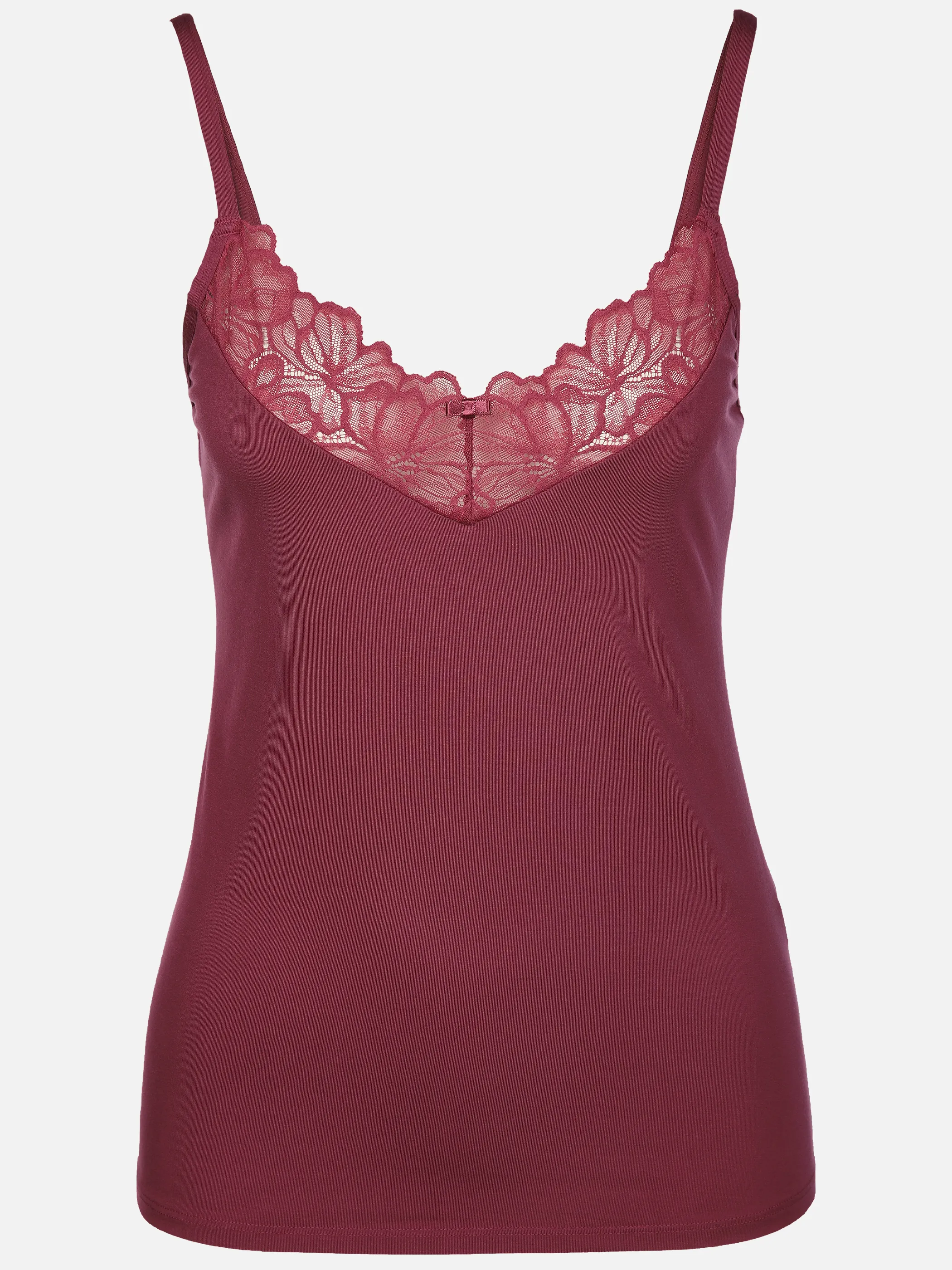 Sure Da. Spaghettihemd mit Spitze Tencel Pink 912894 289 1