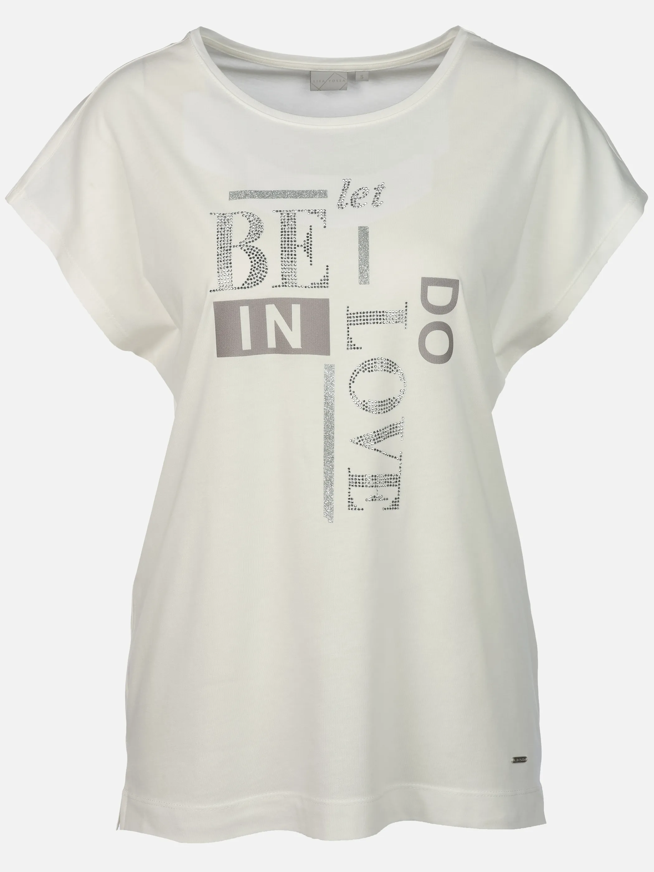 Lisa Tossa Da-T-Shirt m. Straß Weiß 924190 WHITE 1