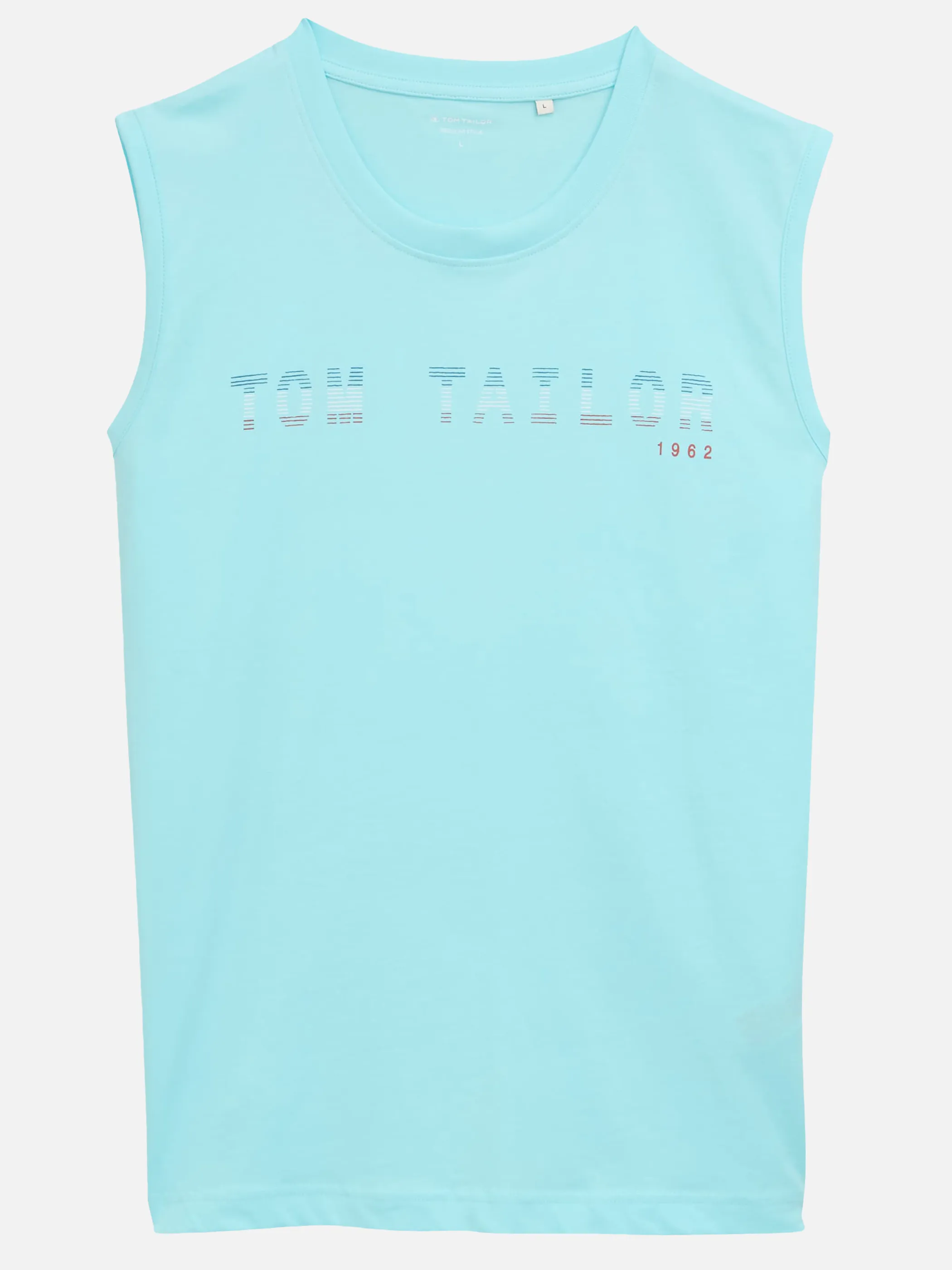 Tom Tailor 1046790 tanktop with print Türkis 910587 34921 1