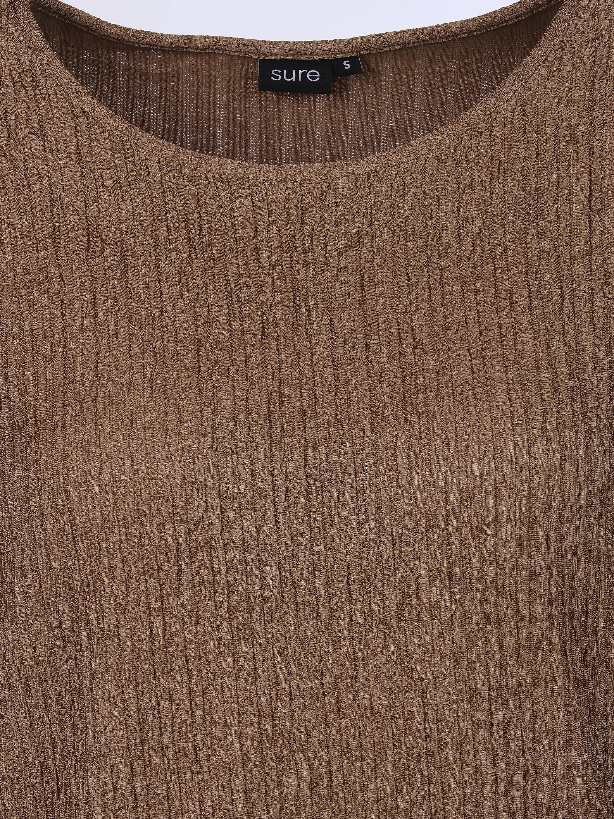 Sure Da-Plisse-T-Shirt Braun 926180 BRAUN 3