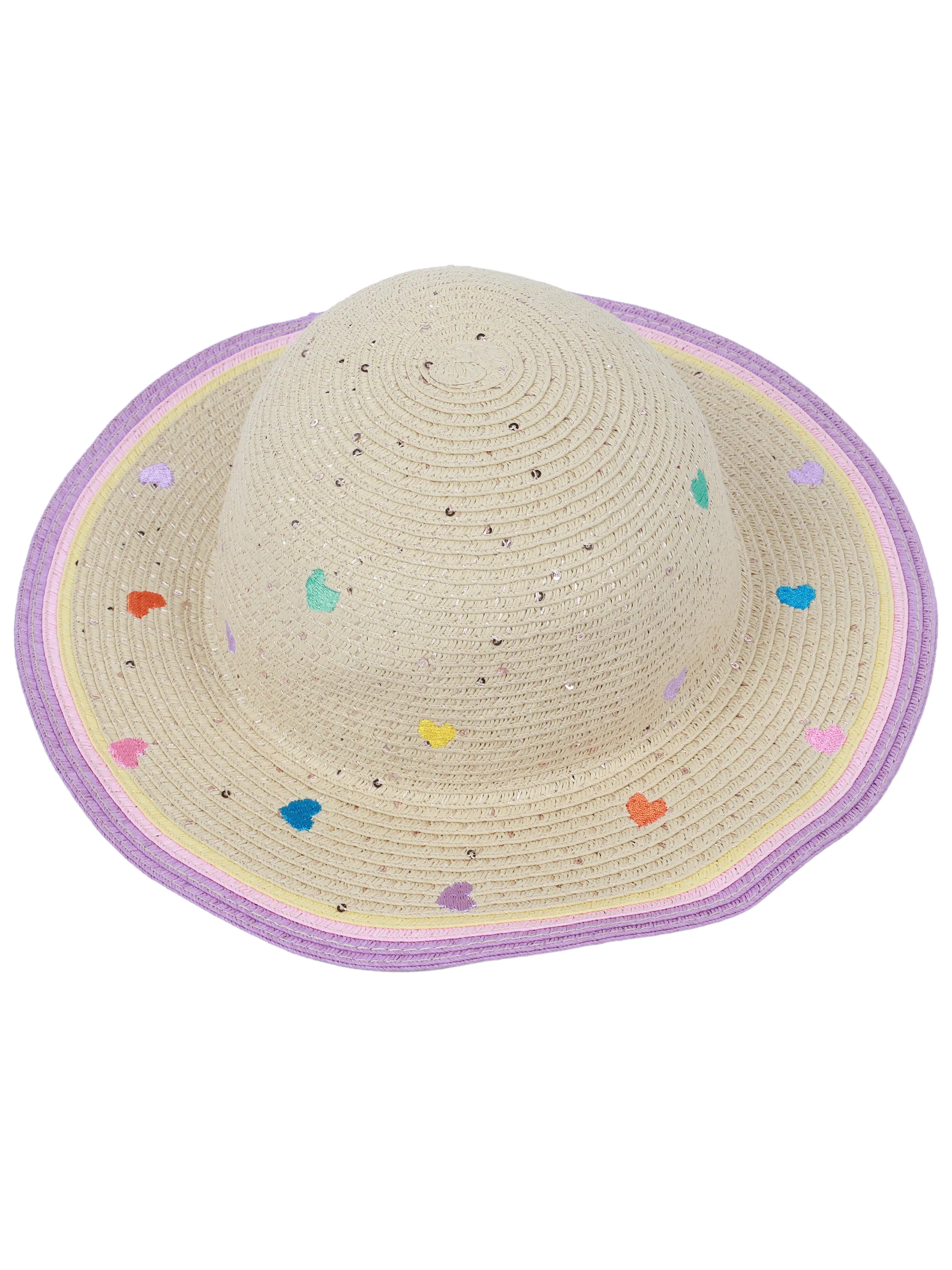 One Way KM-Strohhut m. Herzchen Beige 923322 BEIGE 1