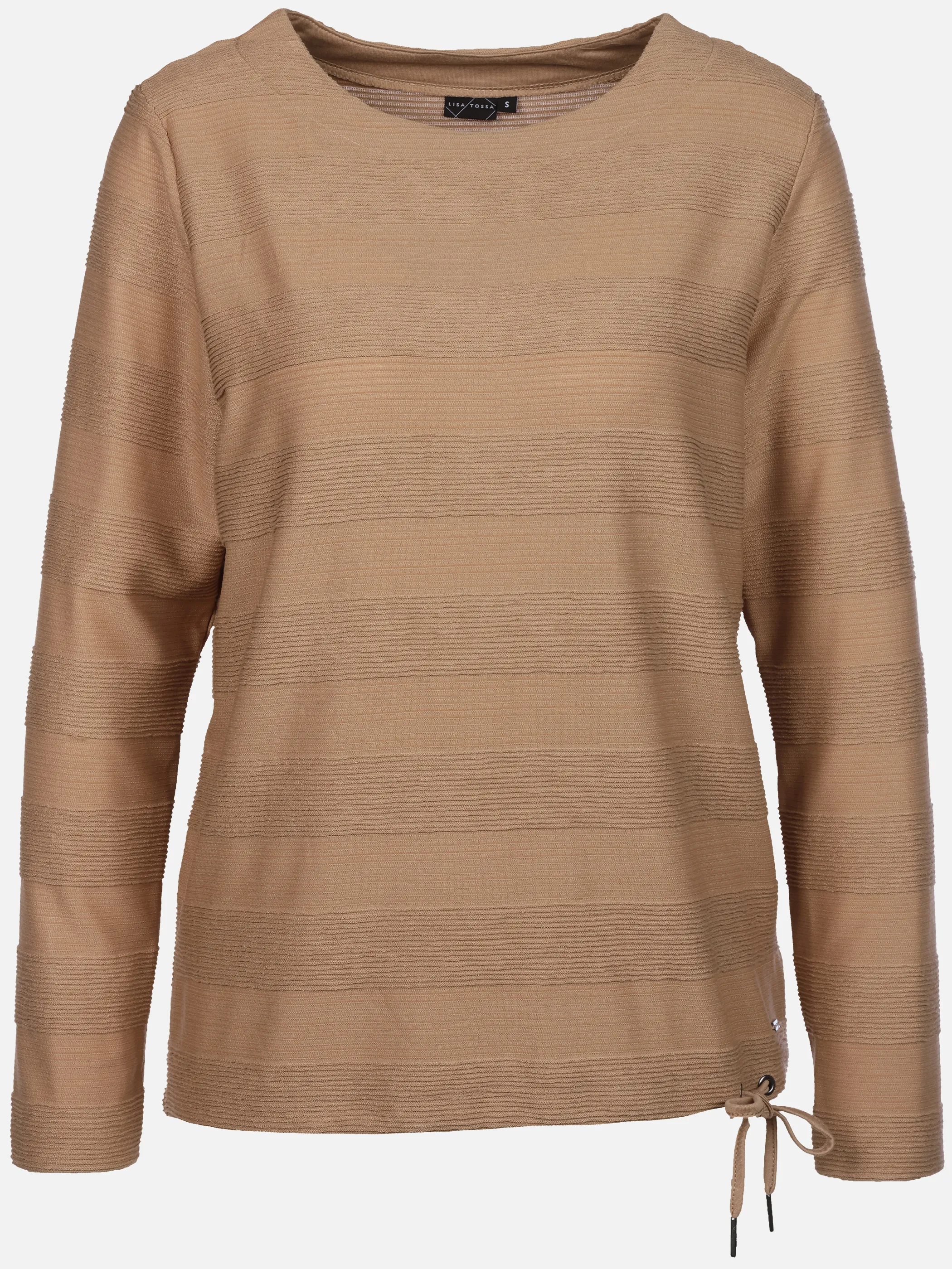 Lisa Tossa Da-Struktur Ringel Shirt Braun 929398 AMPHORA 1