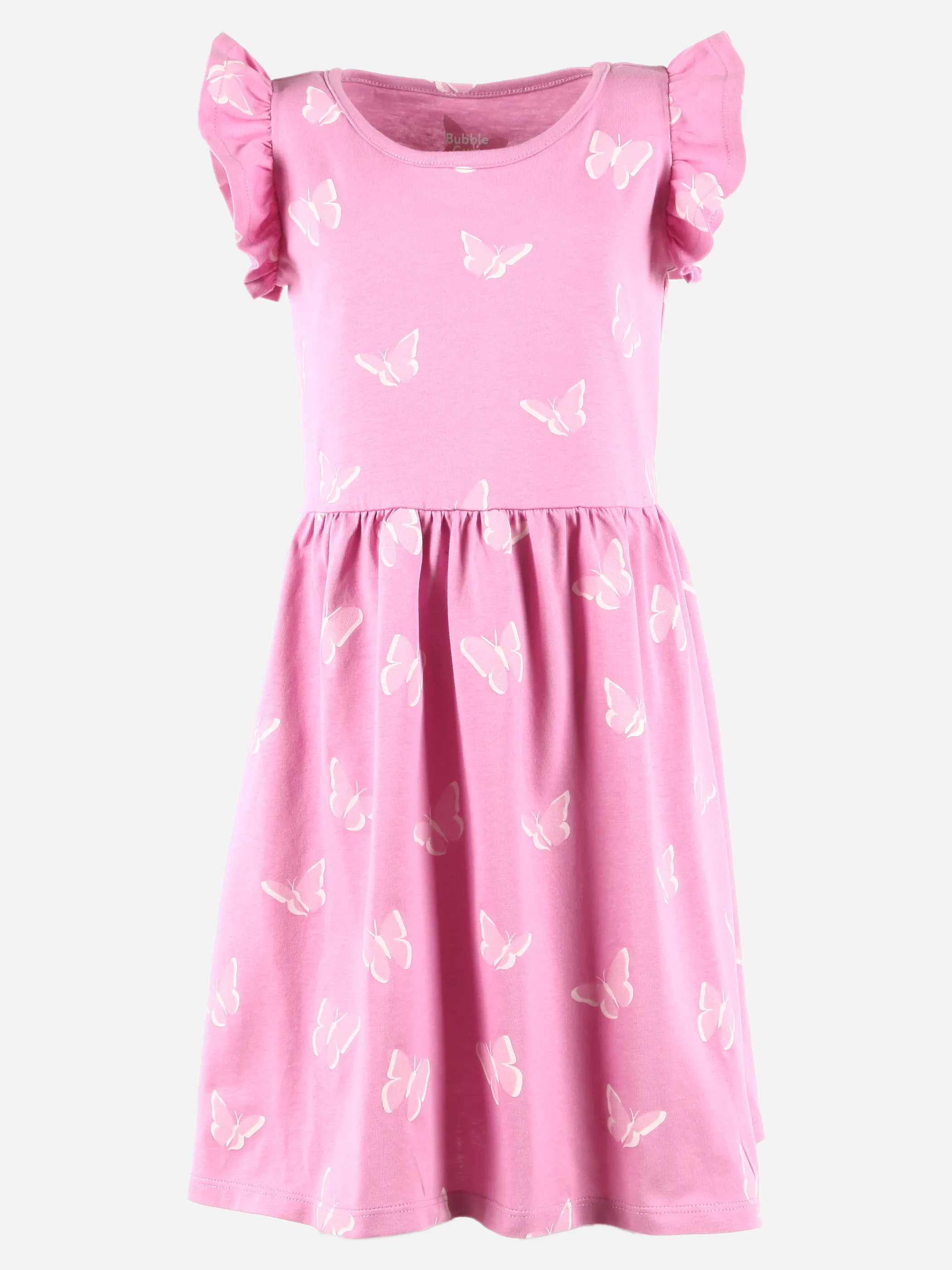 Bubble Gum KM kurzarm Kleid mit Rüschen und versch. AOP´s Pink 907408 PINK 1