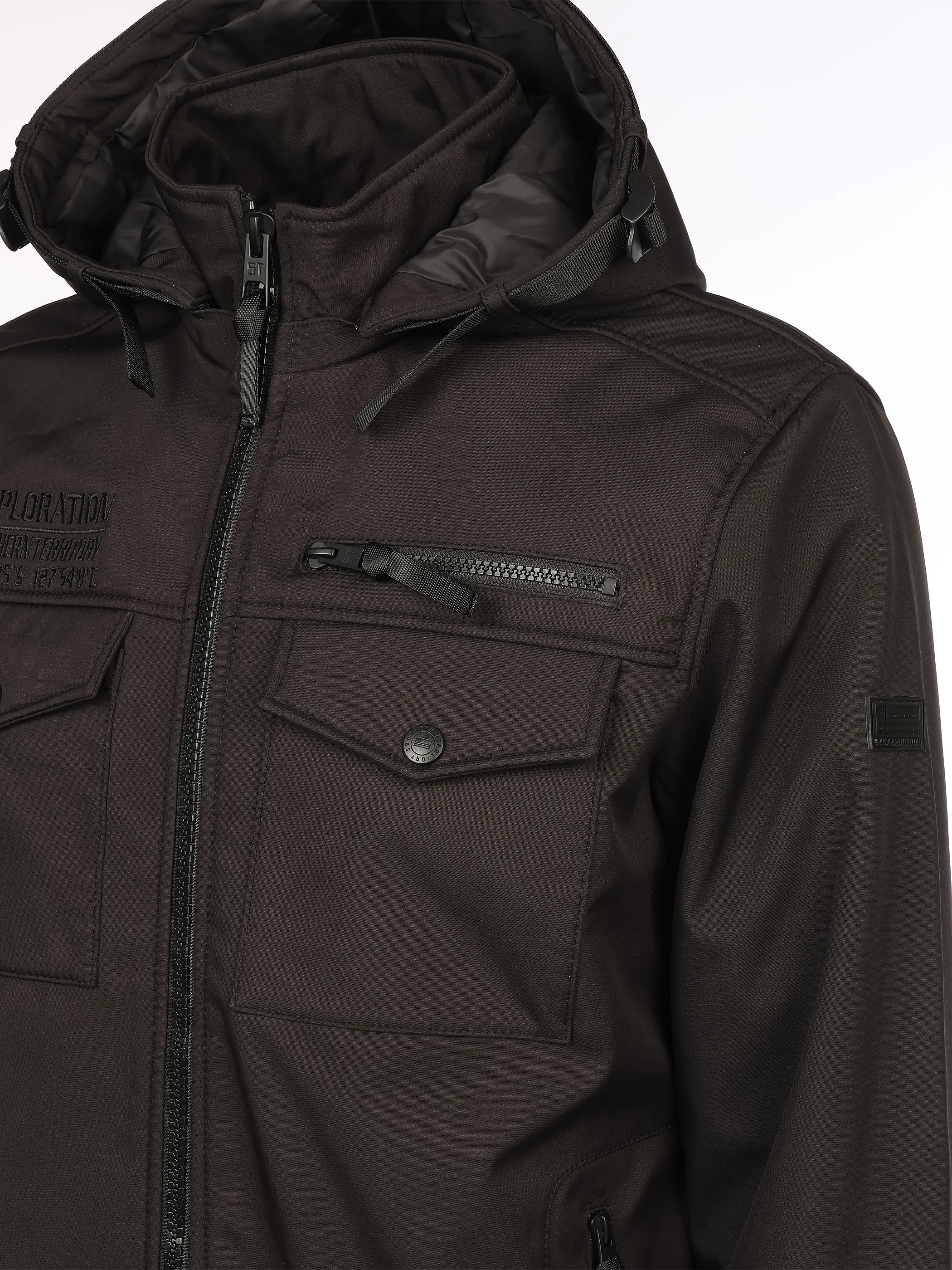 Southern Territory He. Softshelljacke Cargotaschen Schwarz 929487 BLACK 4