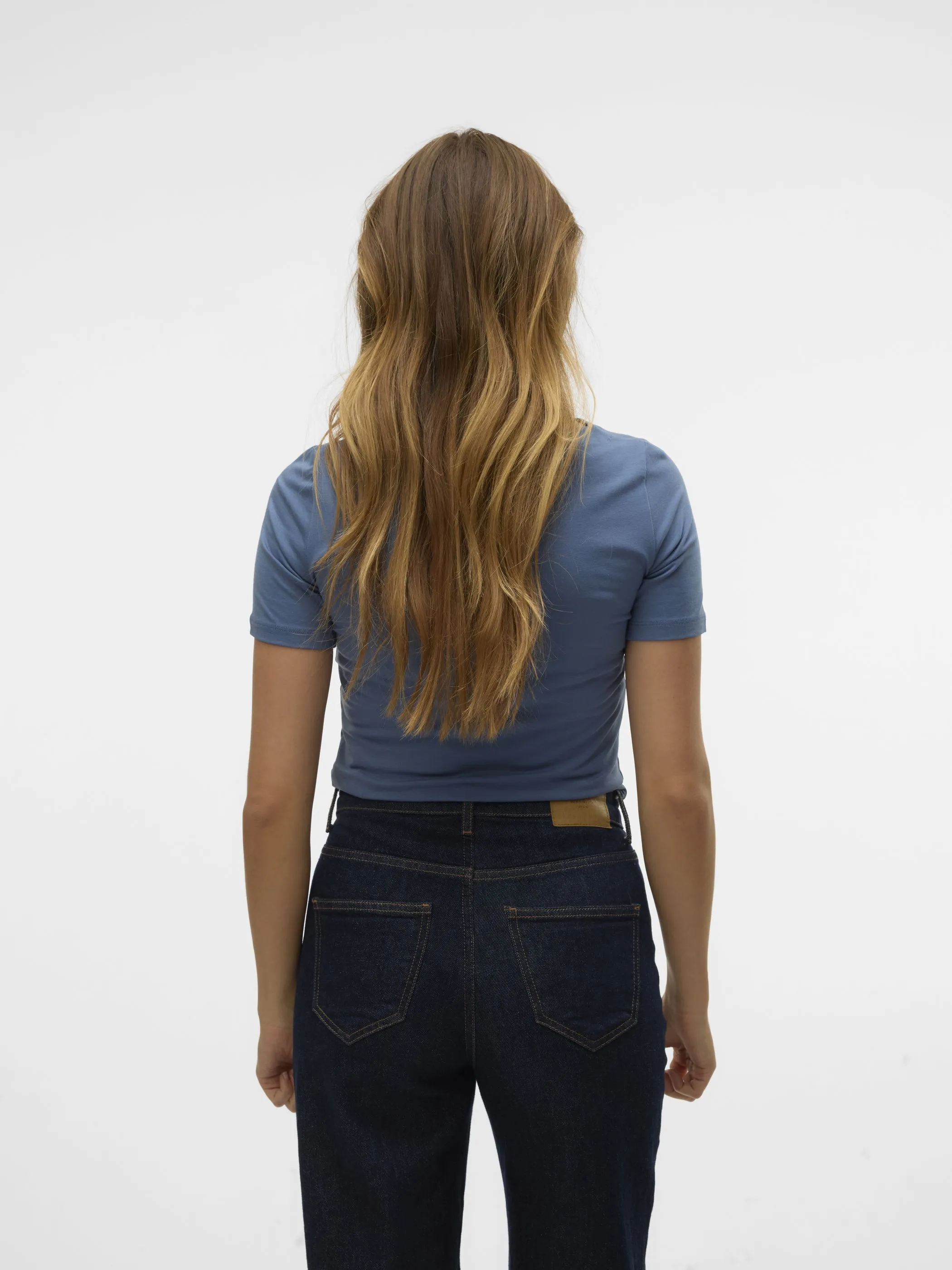 Vero Moda 10231753 VMPANDA MODAL S/S TOP Blau 835050 189259 2