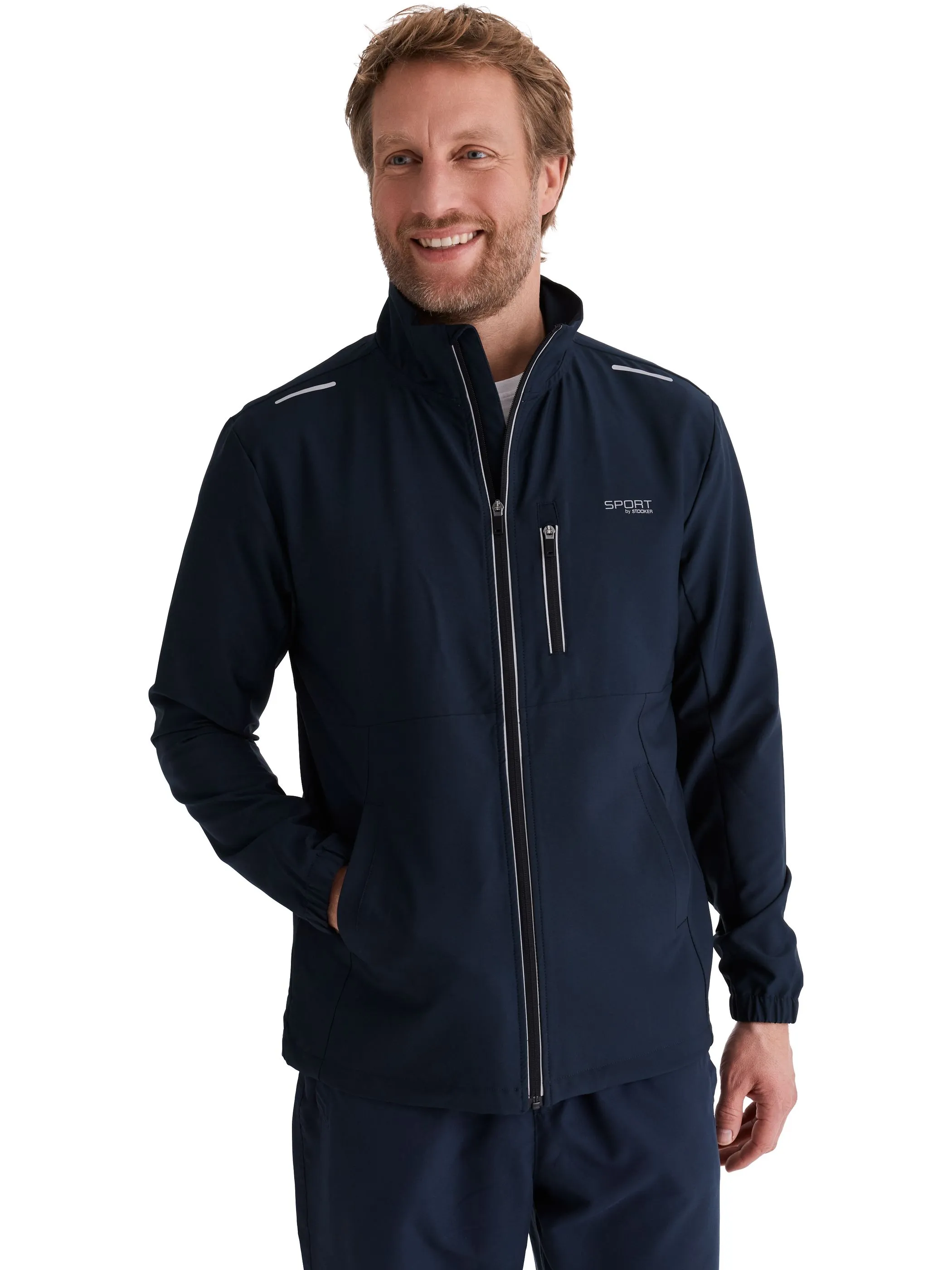 Stooker HAKA Sport 06910270004800 He-Sweatjacke tJOHN Blau 913892 4800 1