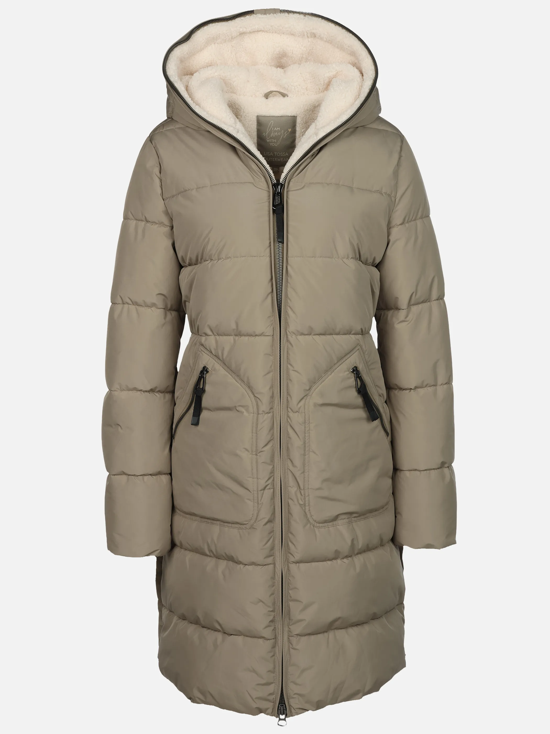 Lisa Tossa Da-Mantel m. Teddy-Fleece Salbei 929613 SALBEI 1