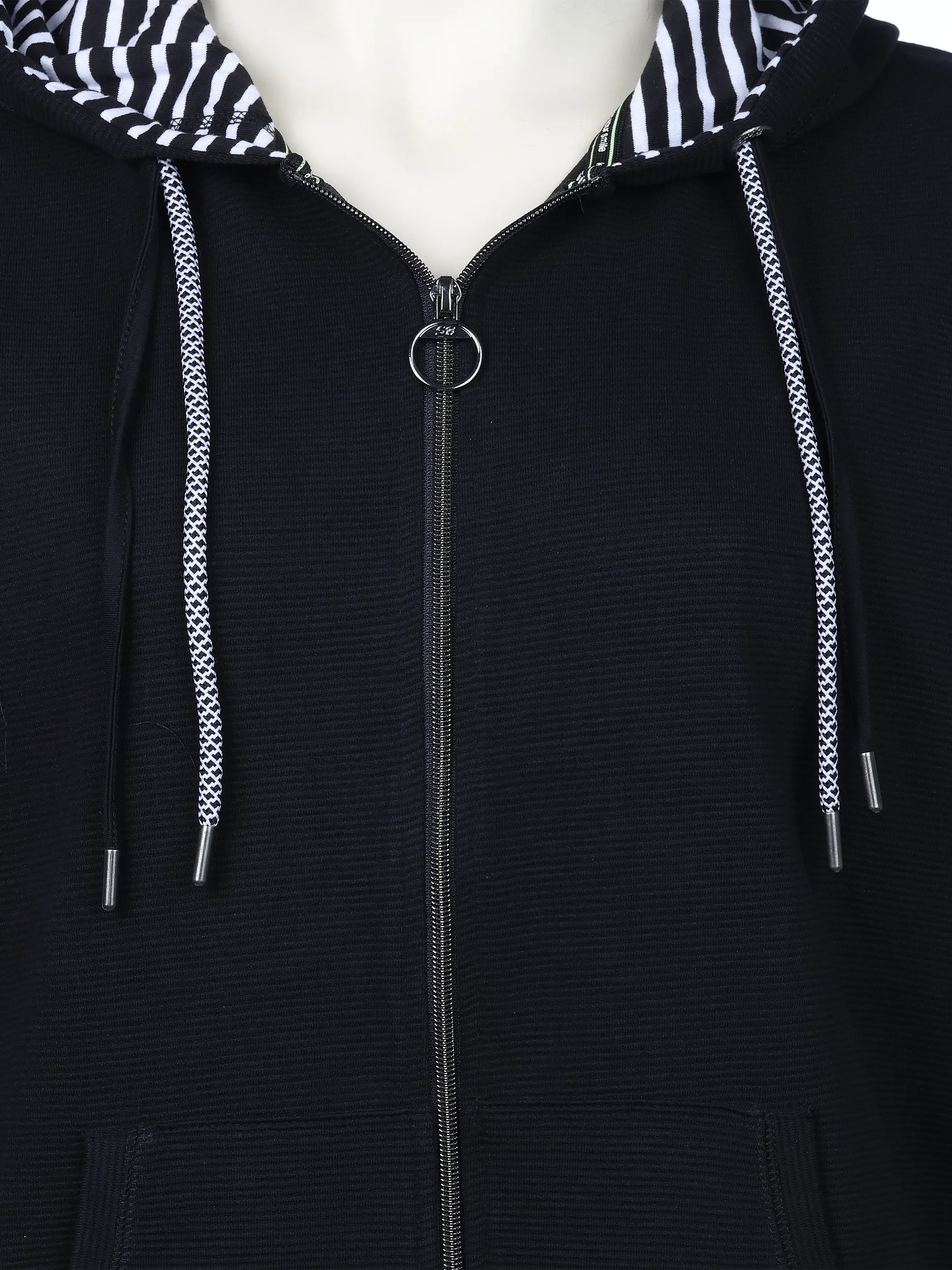 Sonja Blank Da-gr.Gr. Cardigan m. Kapuze Schwarz 923597 BLACK 3