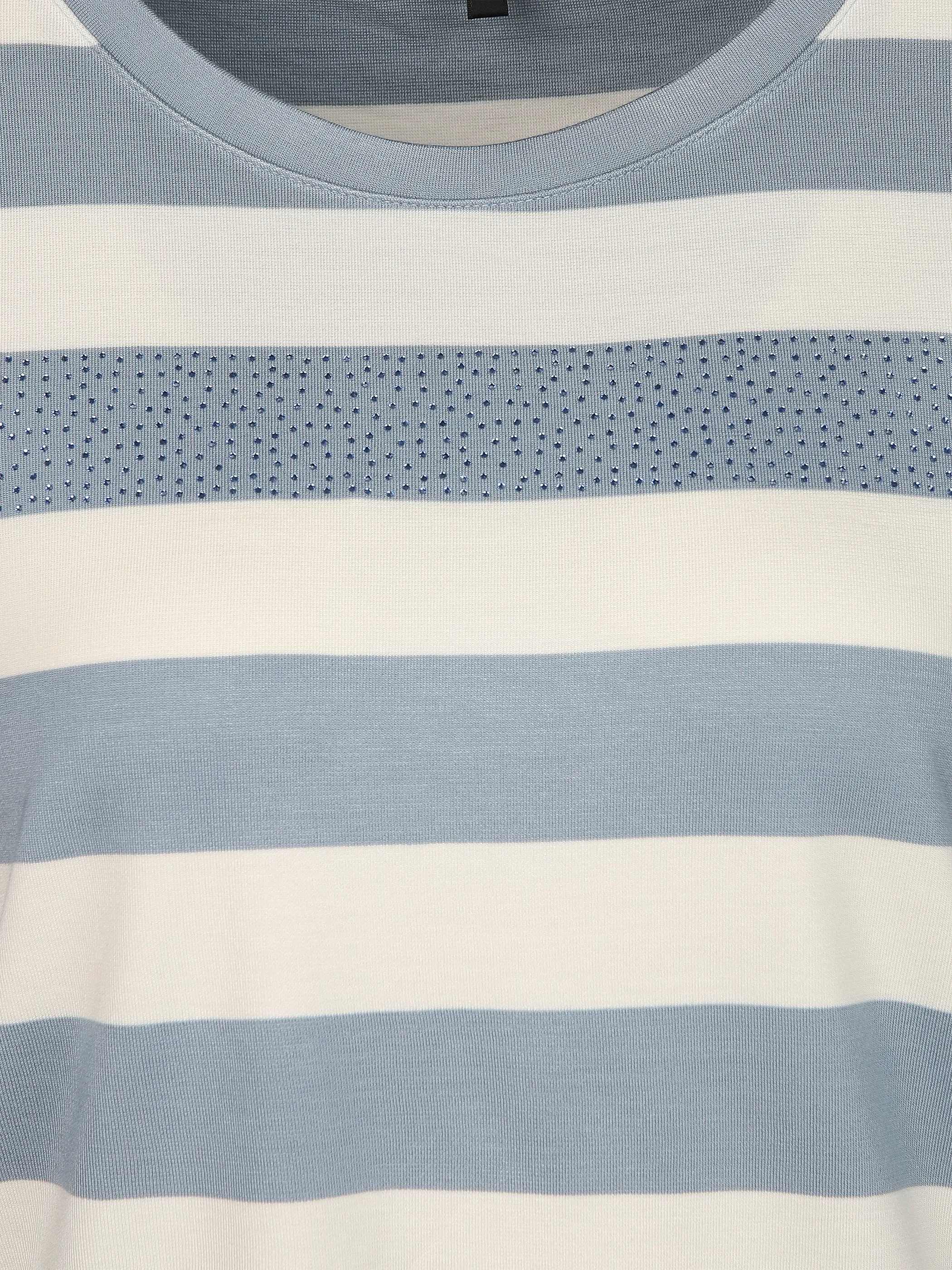Lisa Tossa Da-Ringel-Shirt m. Straß Blau 915439 BLUE 3