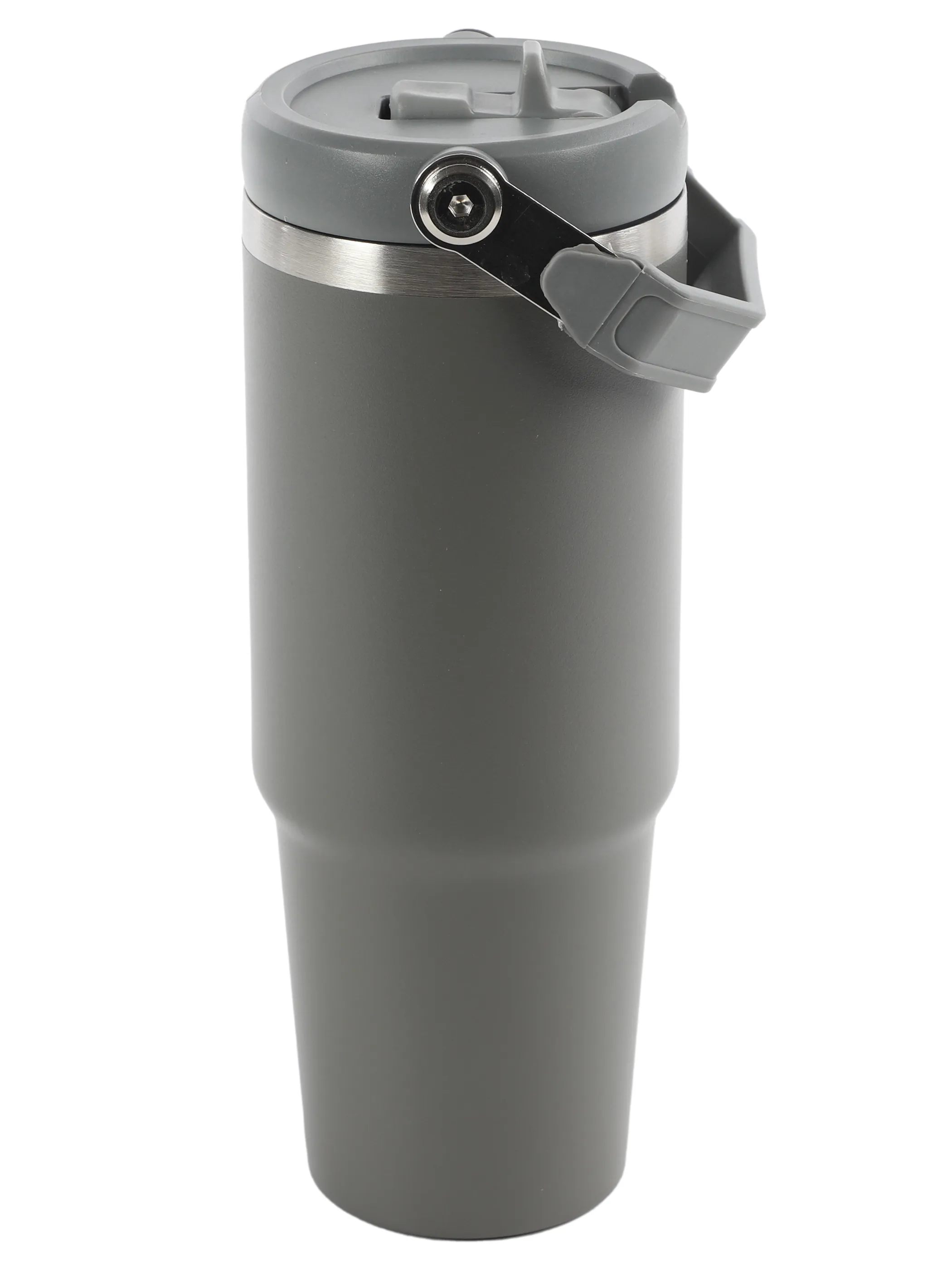 Dream House Thermobecher inkl Flip Strohha Grau 915836 GRAU 1