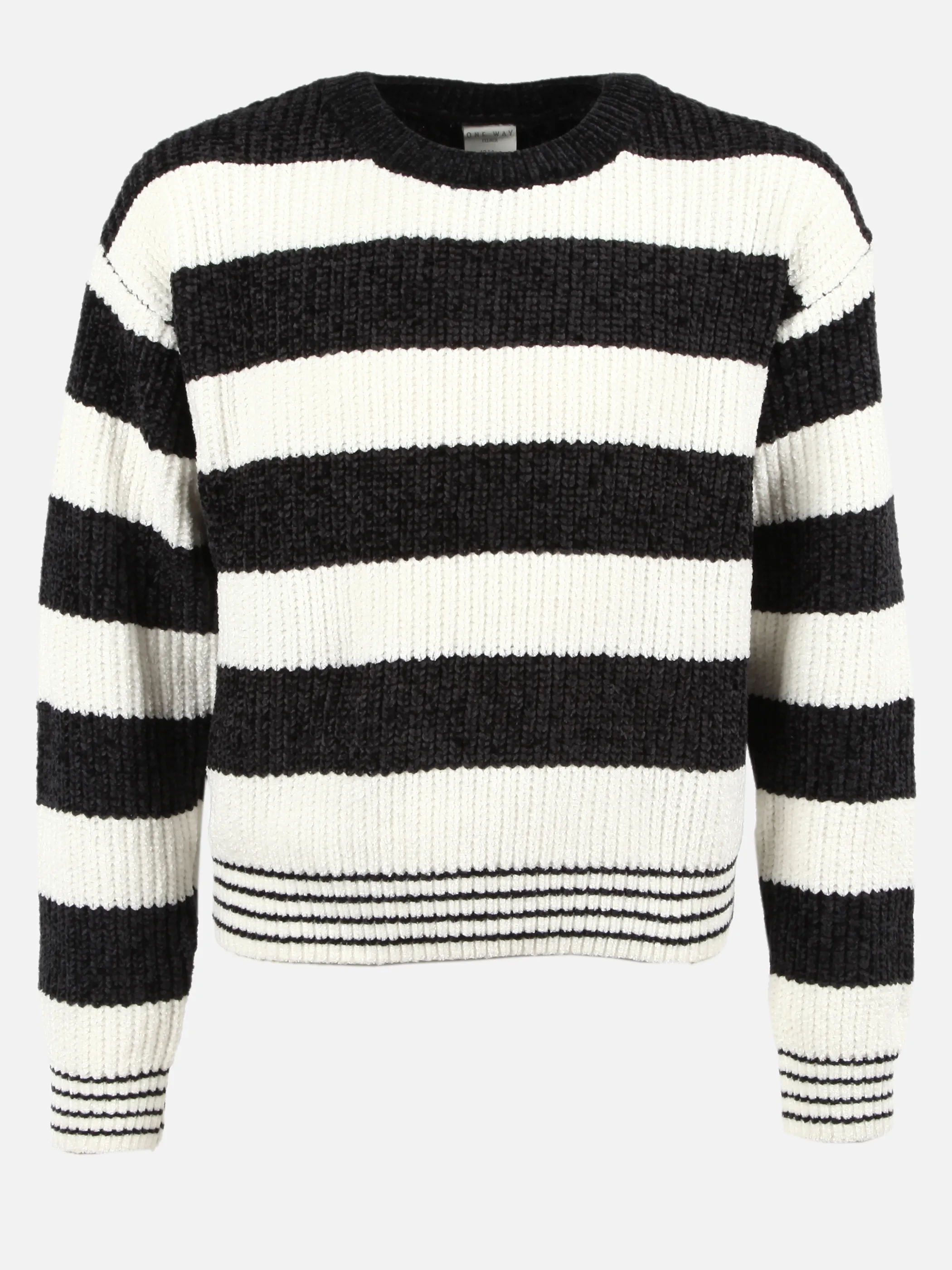 One Way TM Pullover schwarz weiß gestreift Schwarz 916329 SCHW/WEIß 1