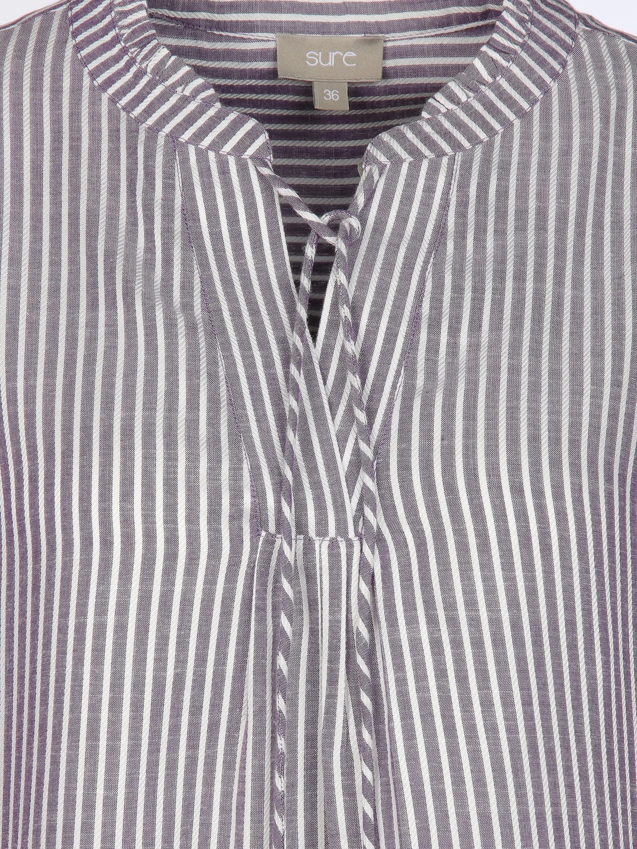 Sure Da-Bluse m. Bändchen Lila 905649 LILA/WE 3