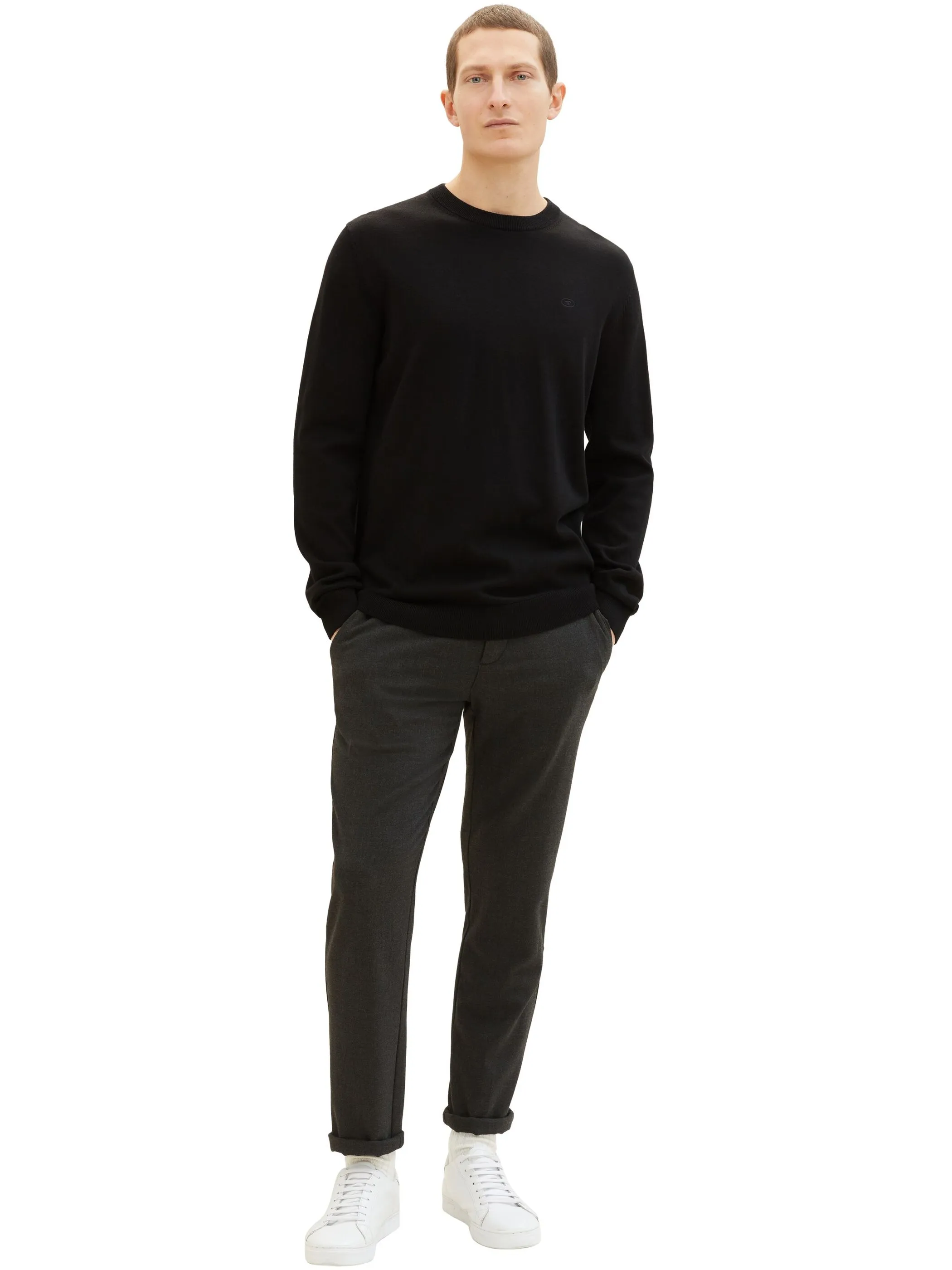 Tom Tailor 1038426 NOS basic crewneck knit Schwarz 887496 29999 4 Tom Tailor 1038426 NOS basic crewneck knit Schwarz 887496 29999 4