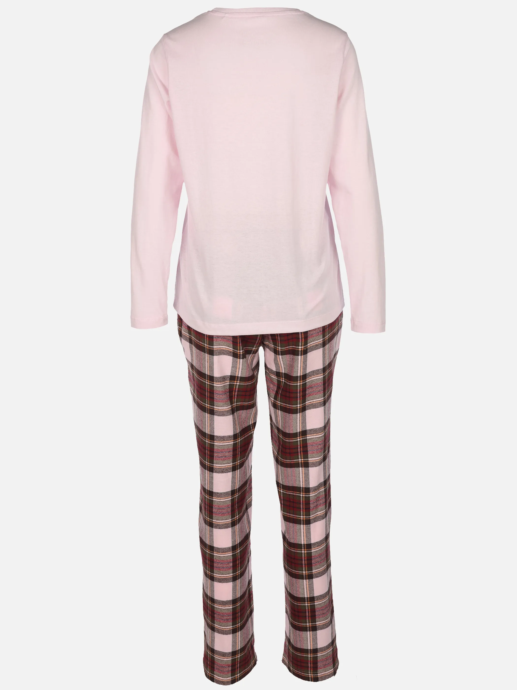 Sure Da. Pyjama Flanell Hose Karo Rosa 929614 ROSA 2