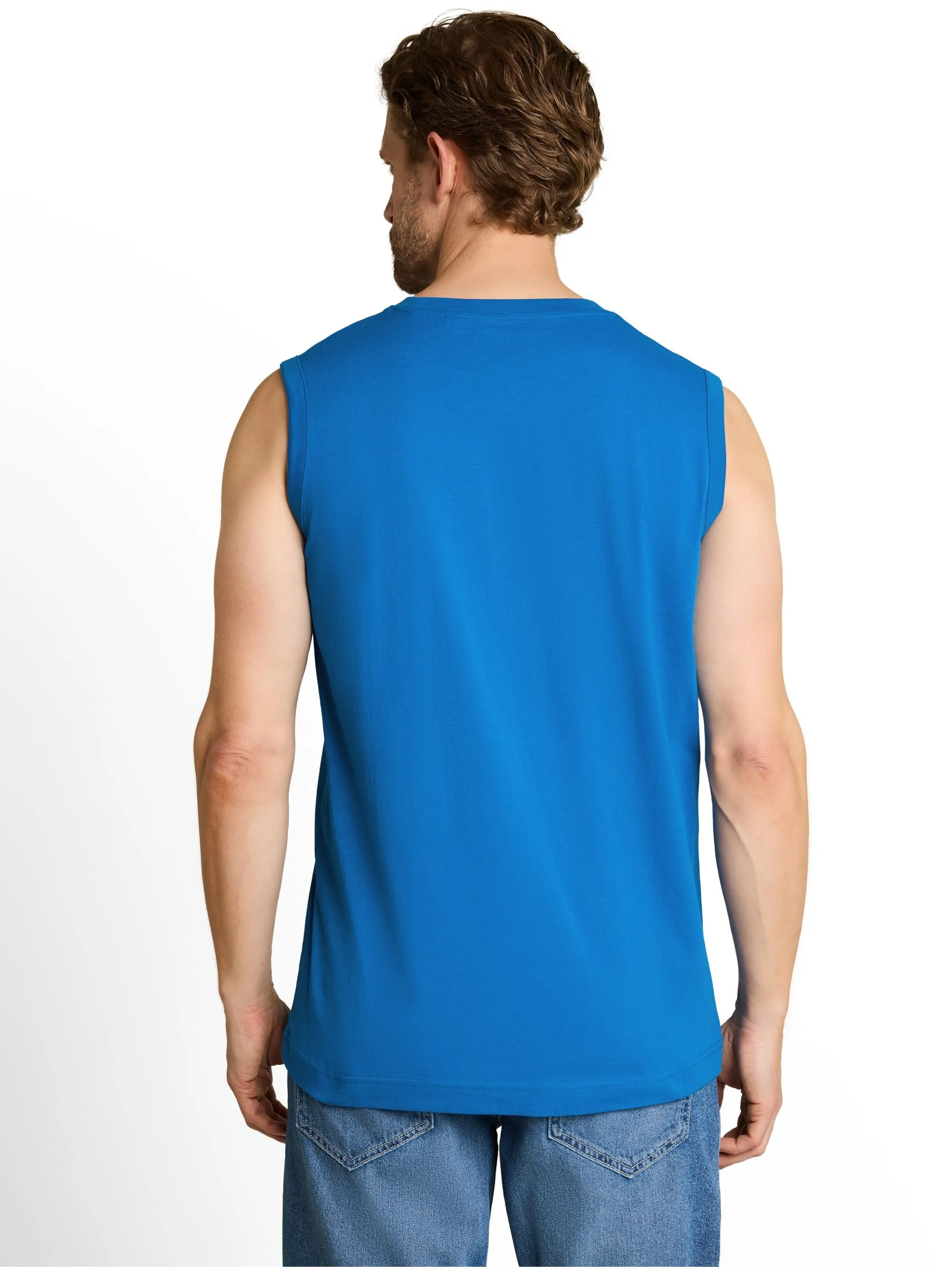 Tom Tailor 1050219 tanktop with embro Blau 926462 40139 2