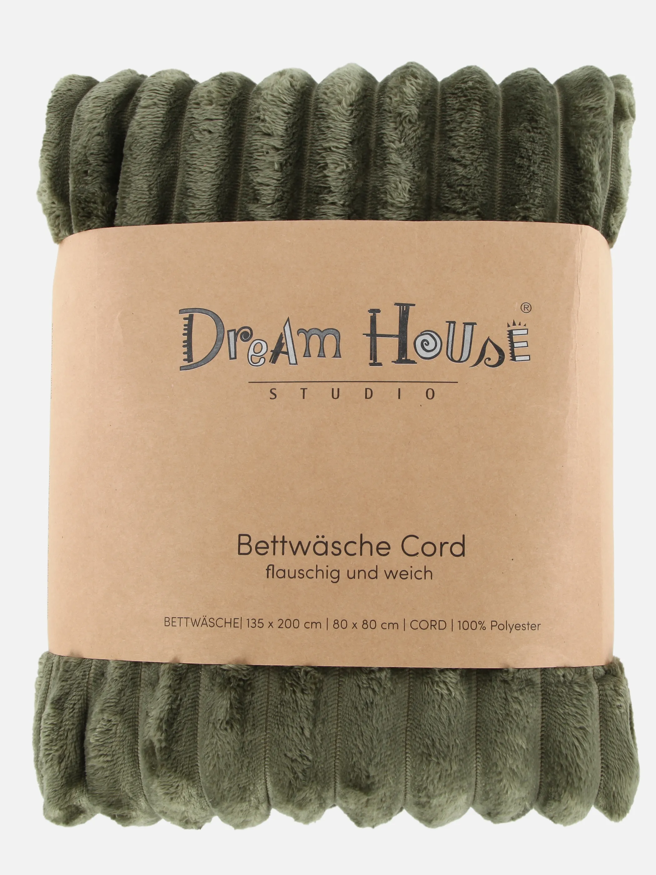Dream House Cordbettwäsche Cashmire Touch Grün 900665 WALDGRÜN 2