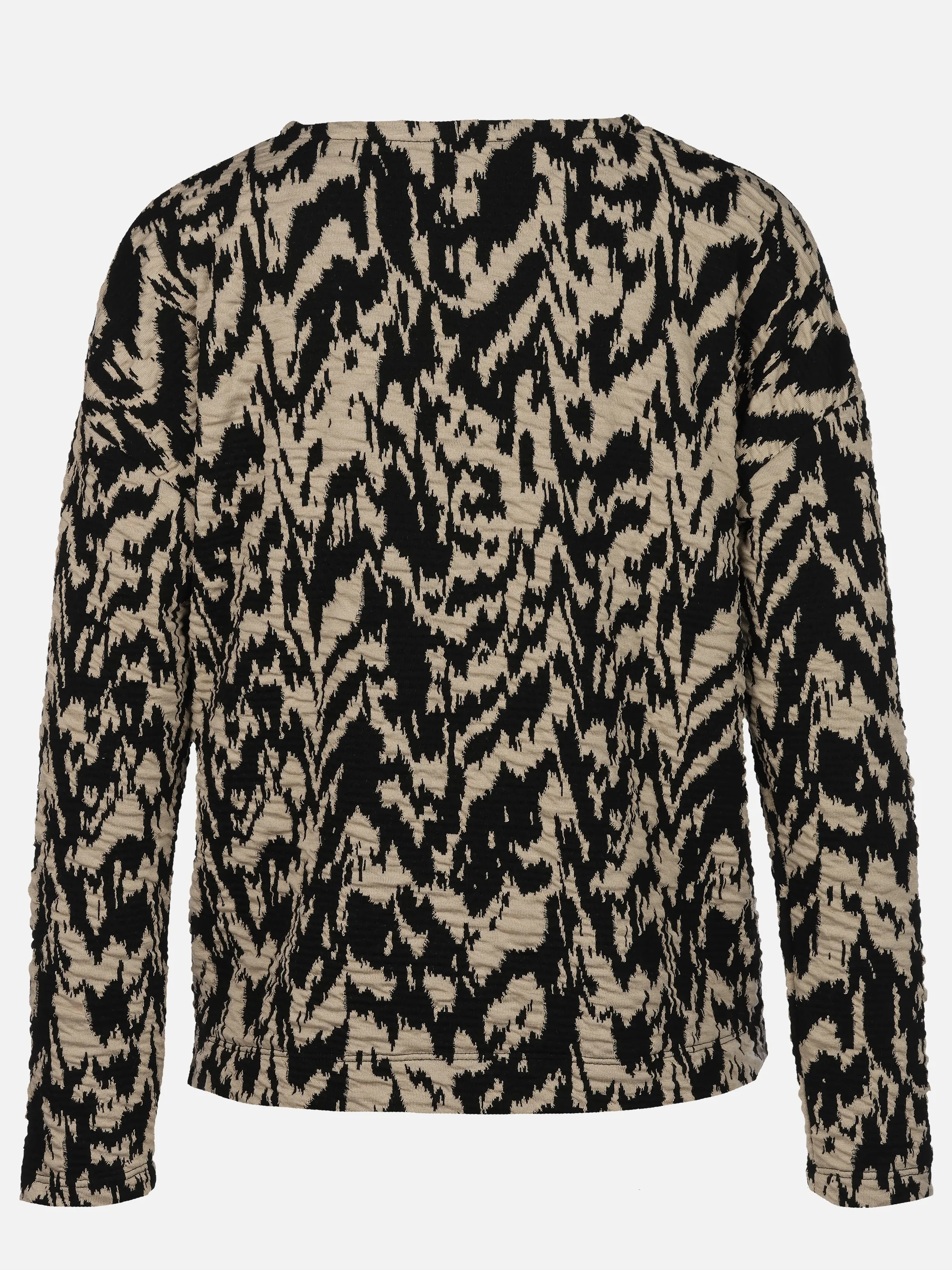 Sure Da-Struktur-Jacquard Sweatshirt Schwarz 921070 MOONBEAM 2
