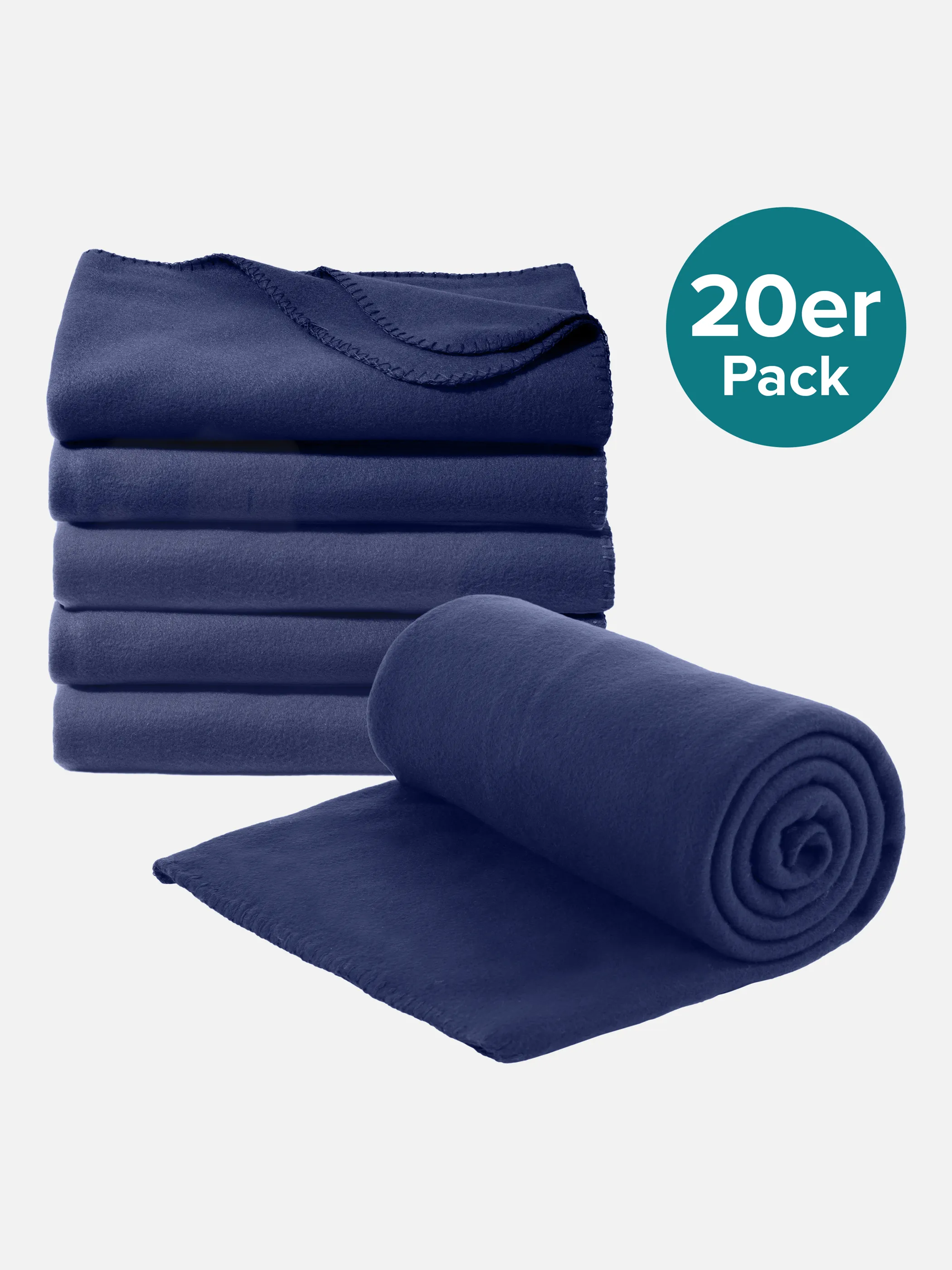 AWG Mode - 20er Pack Fleecedecke 130x170cm | noSize