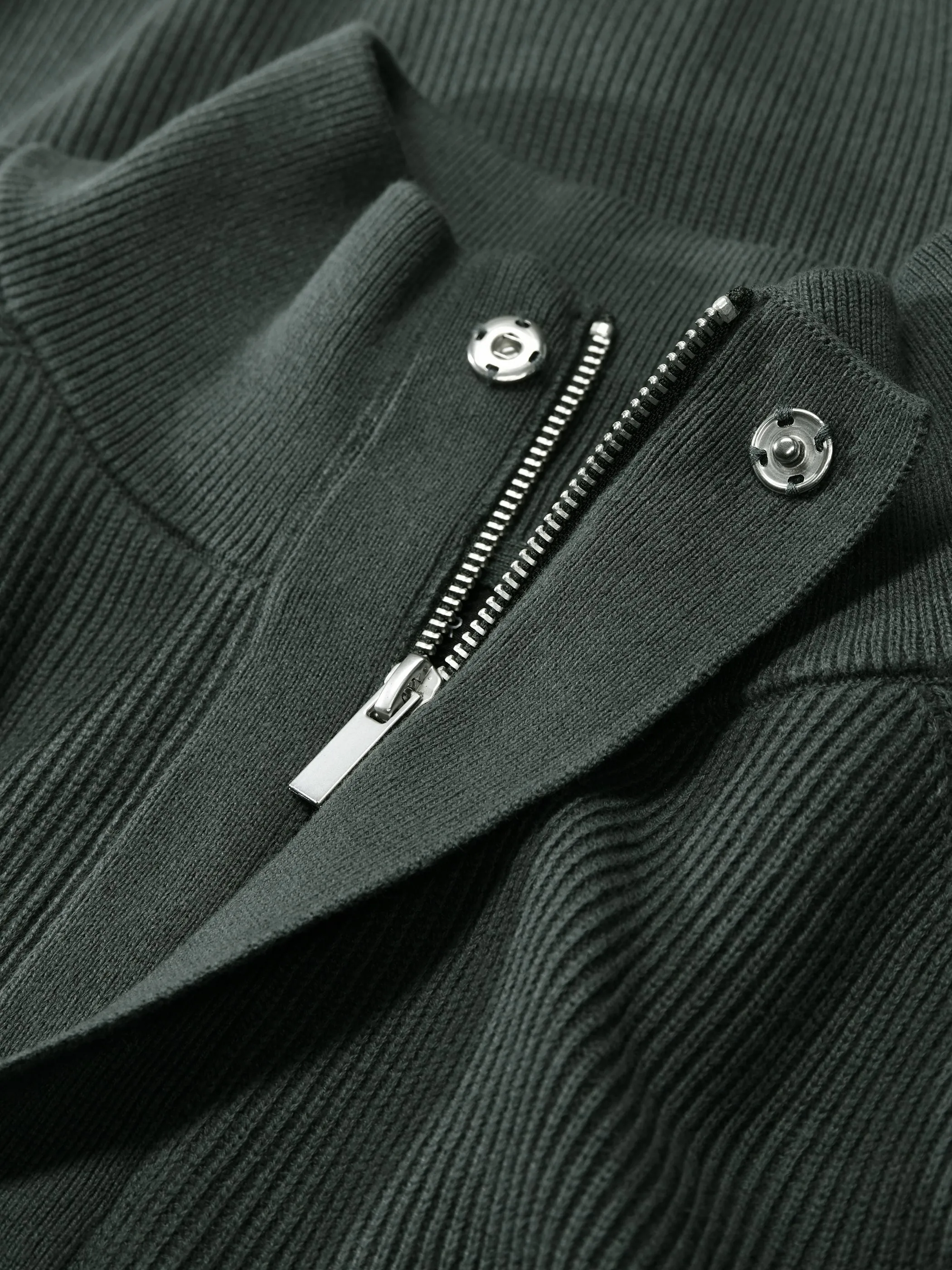 Jim Spencer 219018993 Zip Troyer Pullover Grün 933603 551 3
