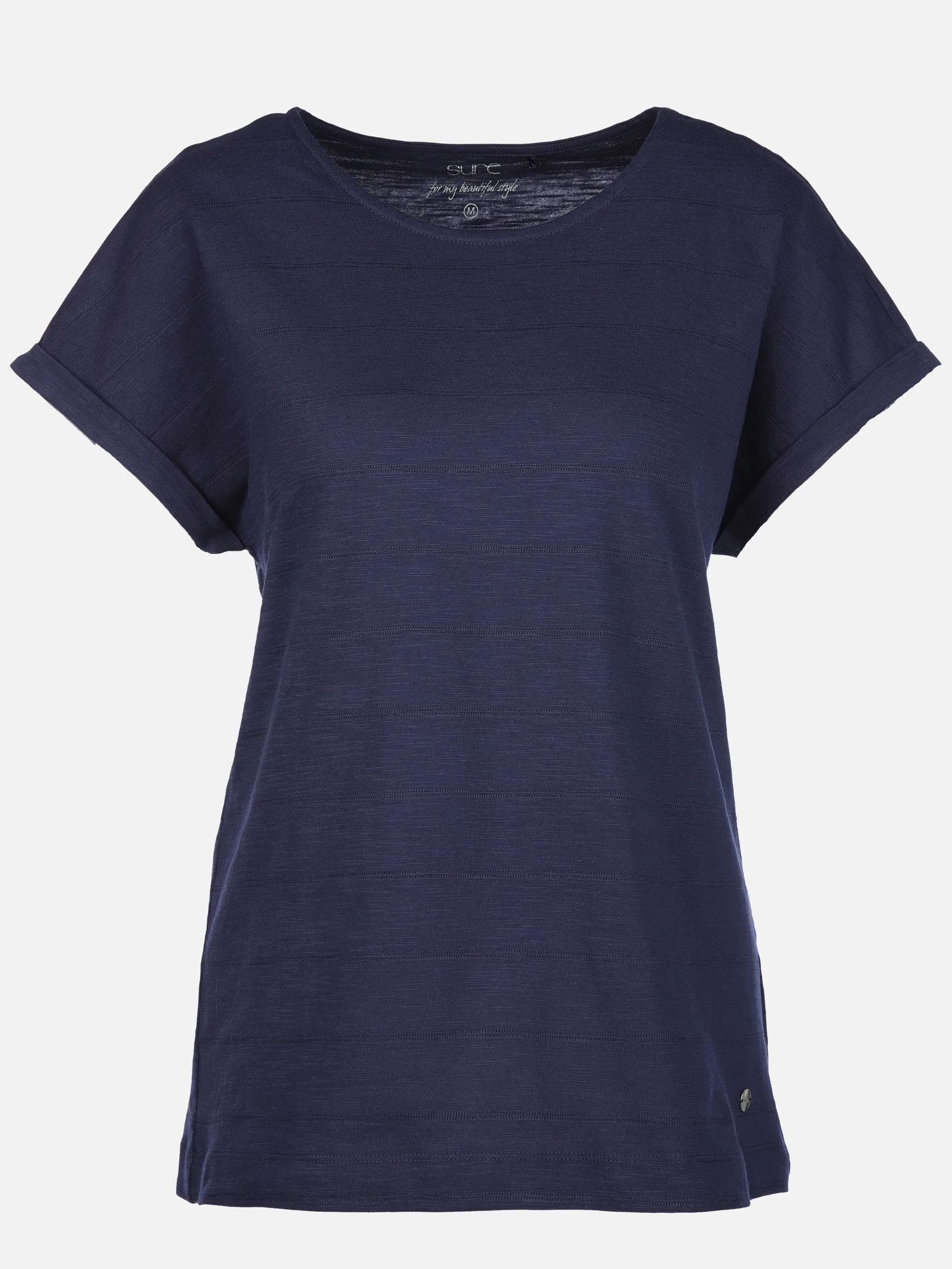 Sure Da-Struktur-T-Shirt Marine 889316 MR 1