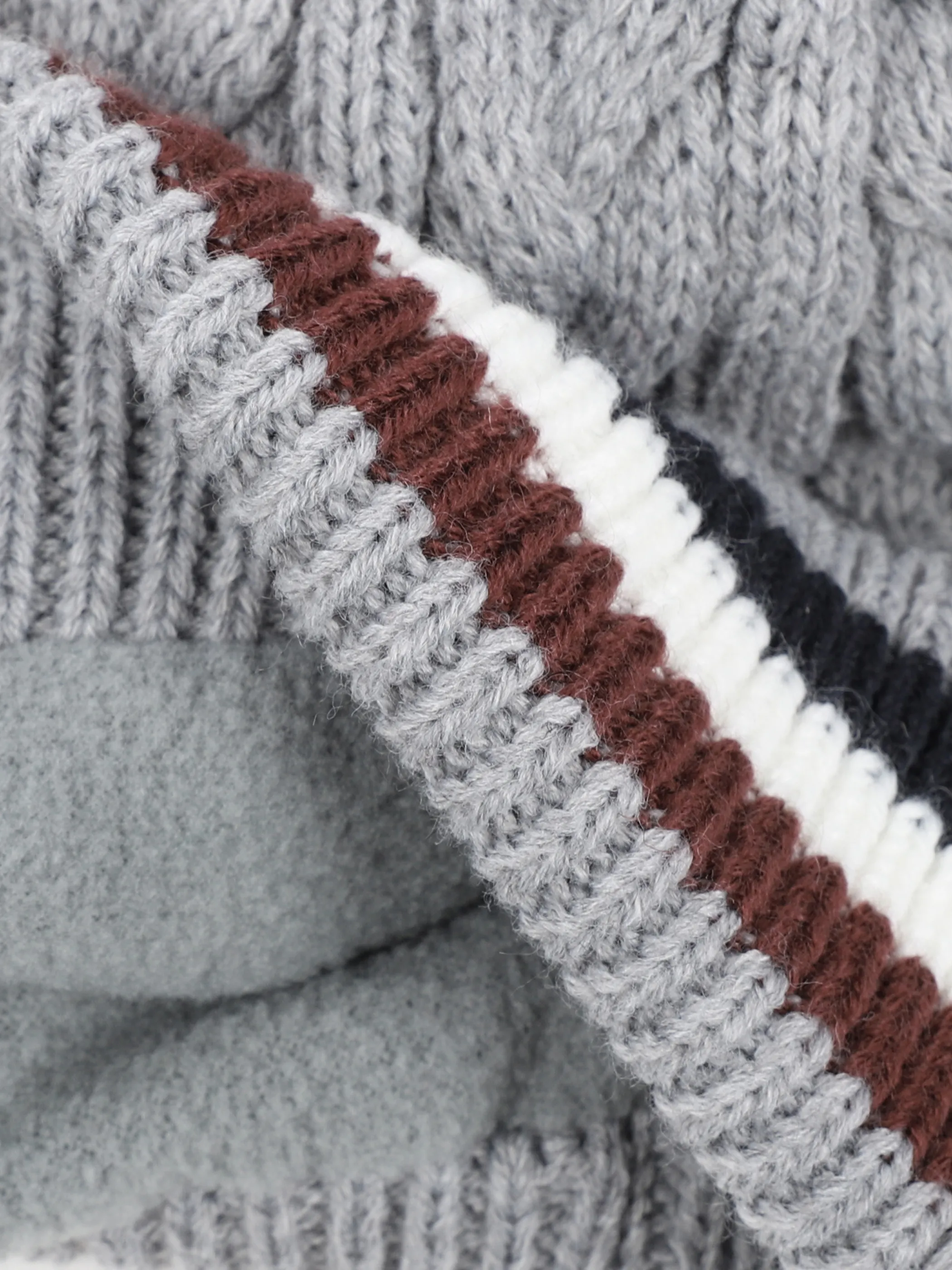 Stop + Go TB Strickmütze in grau mit Grau 870853 GRAU 3 Stop + Go TB Strickmütze in grau mit Grau 870853 GRAU 3