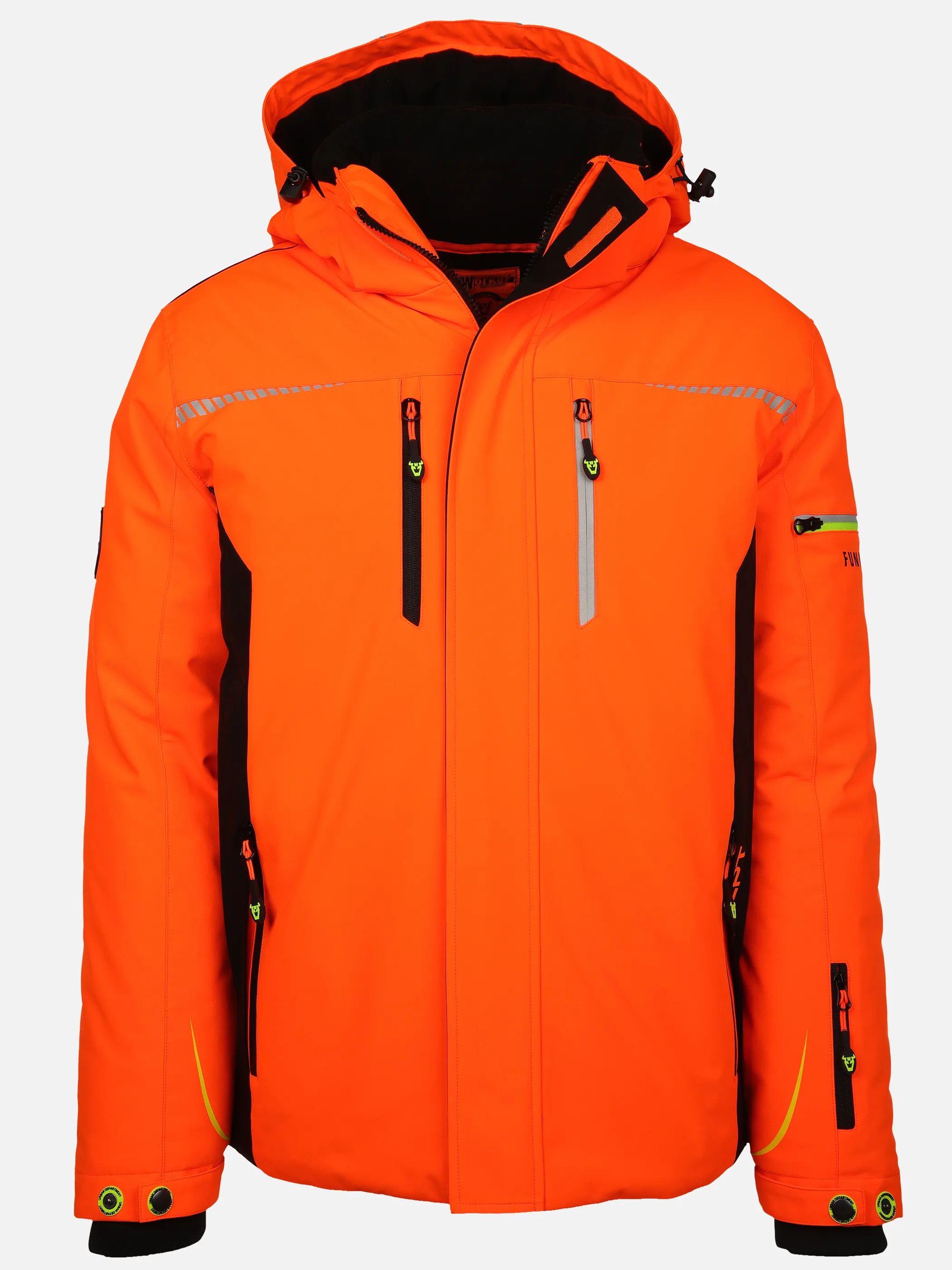 Worker He. 3in1 Funktionsjacke wattiert Orange 882929 NEON OR 1