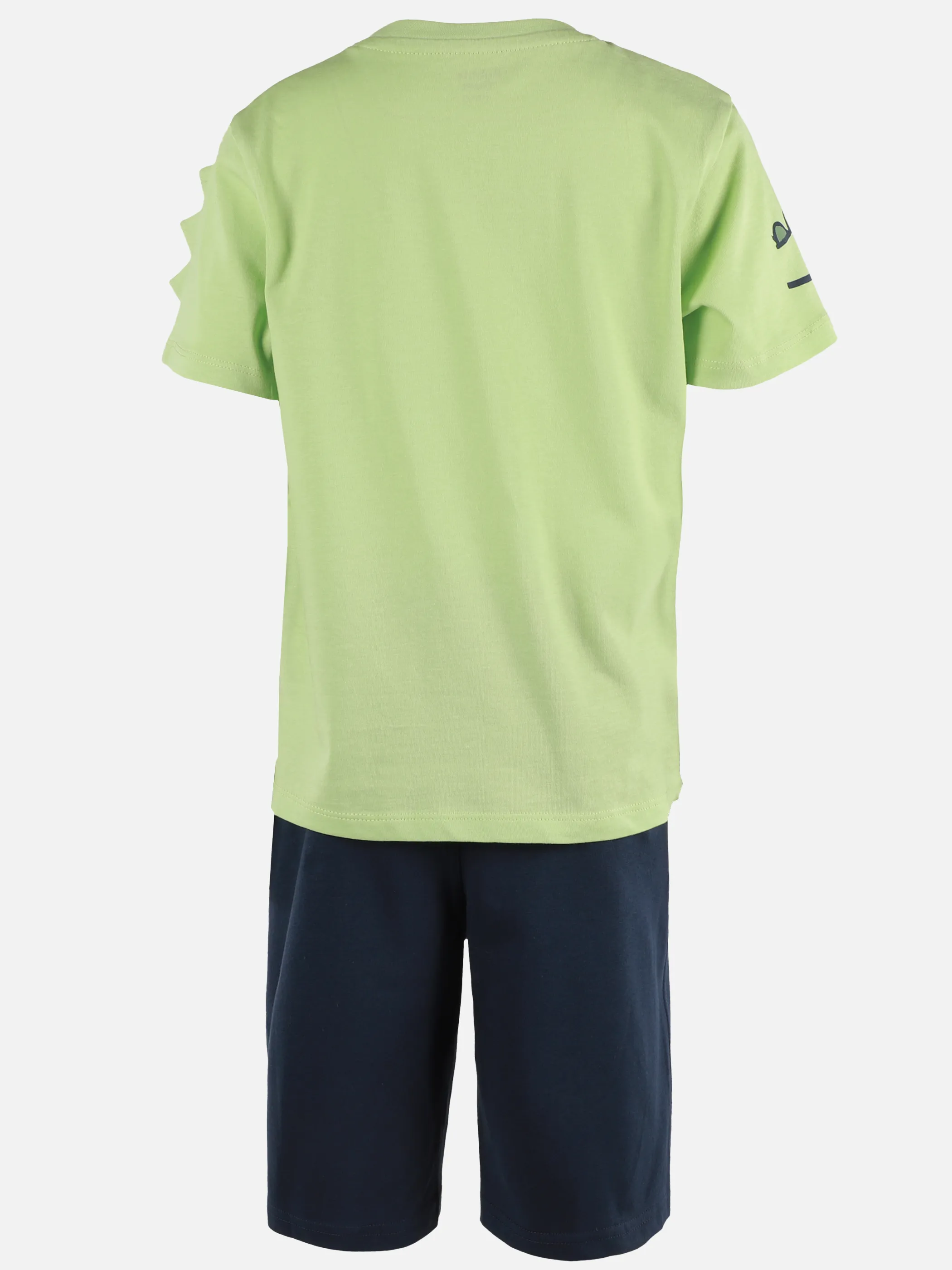 Bubble Gum KJ Set T-Shirt mit Dinoprint und Sweatbermuda Grün 907420 GRÜN/BLAU 2