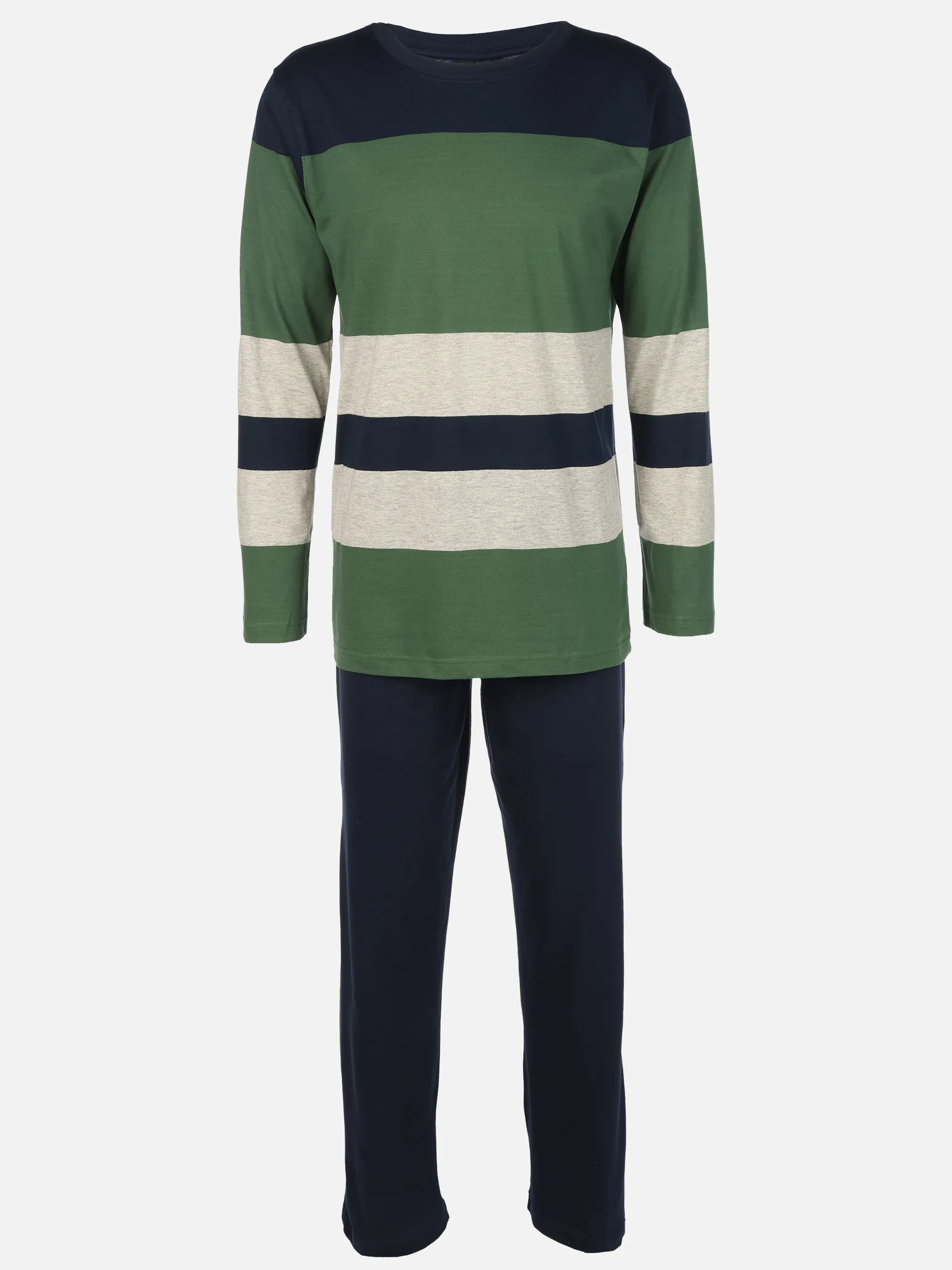 Jim Spencer He. Pyjama lang Color Block Blau 916196 NAVY 1