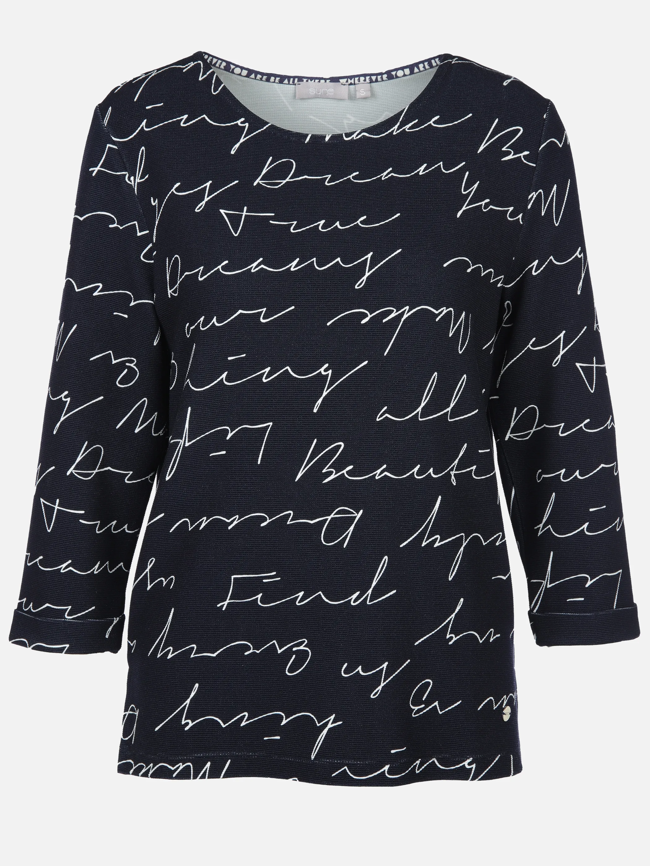 Sure Da-Ottoman Sweatshirt Marine 908239 SCHRIFT 1