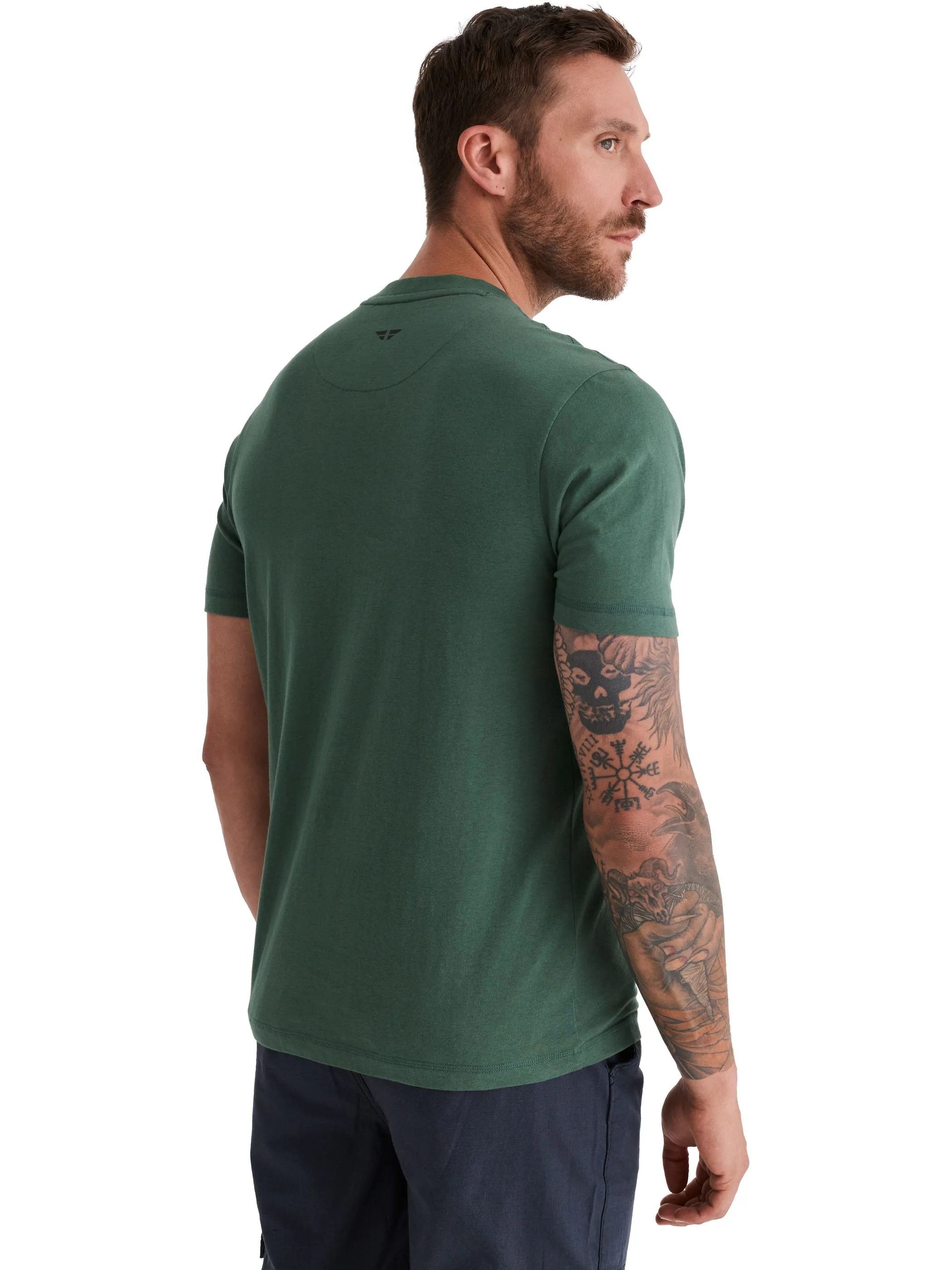 HERO by John Medoox 74306670005359 He. T-Shirt TIM,XXXL,g Grün 928347 5359 2