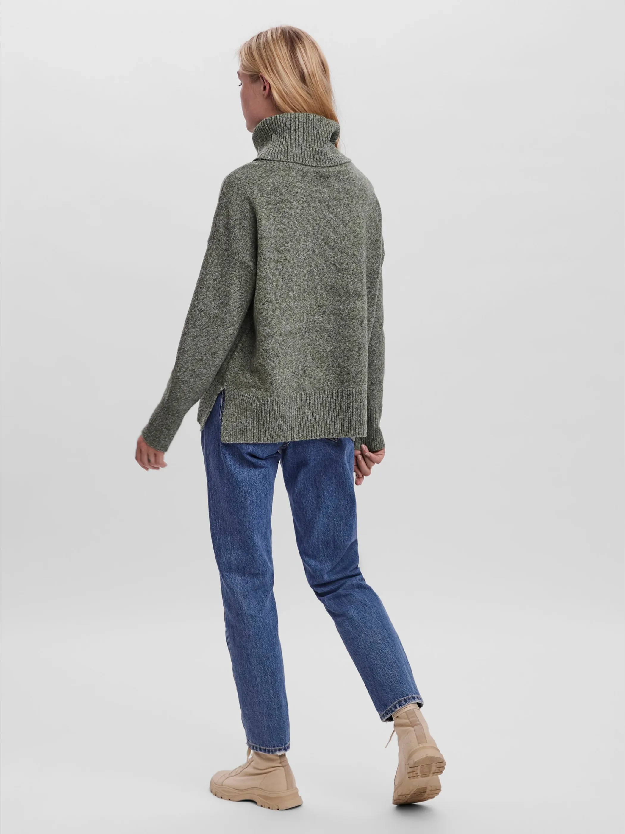 Vero Moda 10231324 VMDOFFY LS COWLNECK B Grün 842567 224196001 5