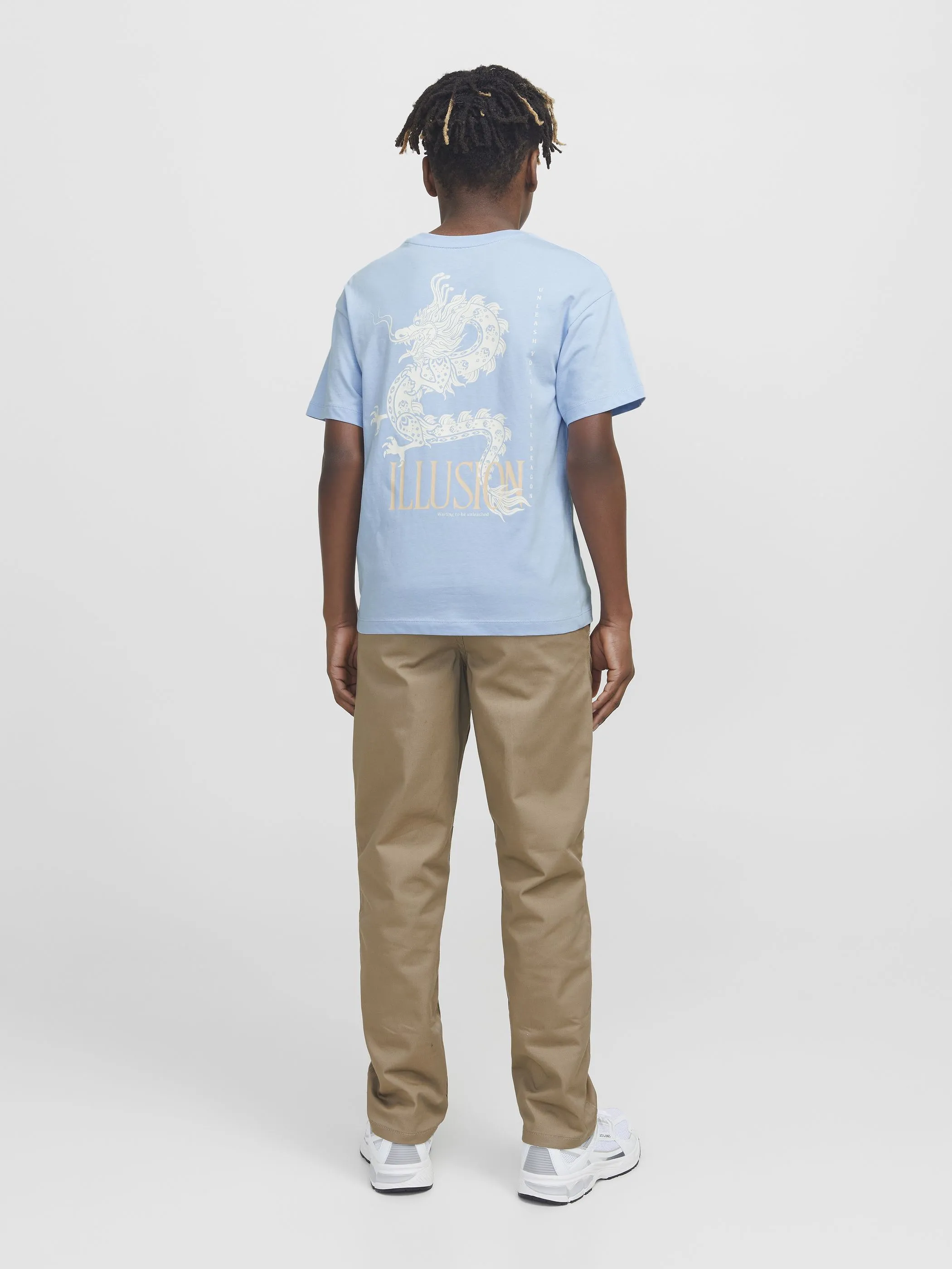 Jack&Jones Junior 12269835 JJCHARGE PRINTED TEE Blau 907280 175780 5