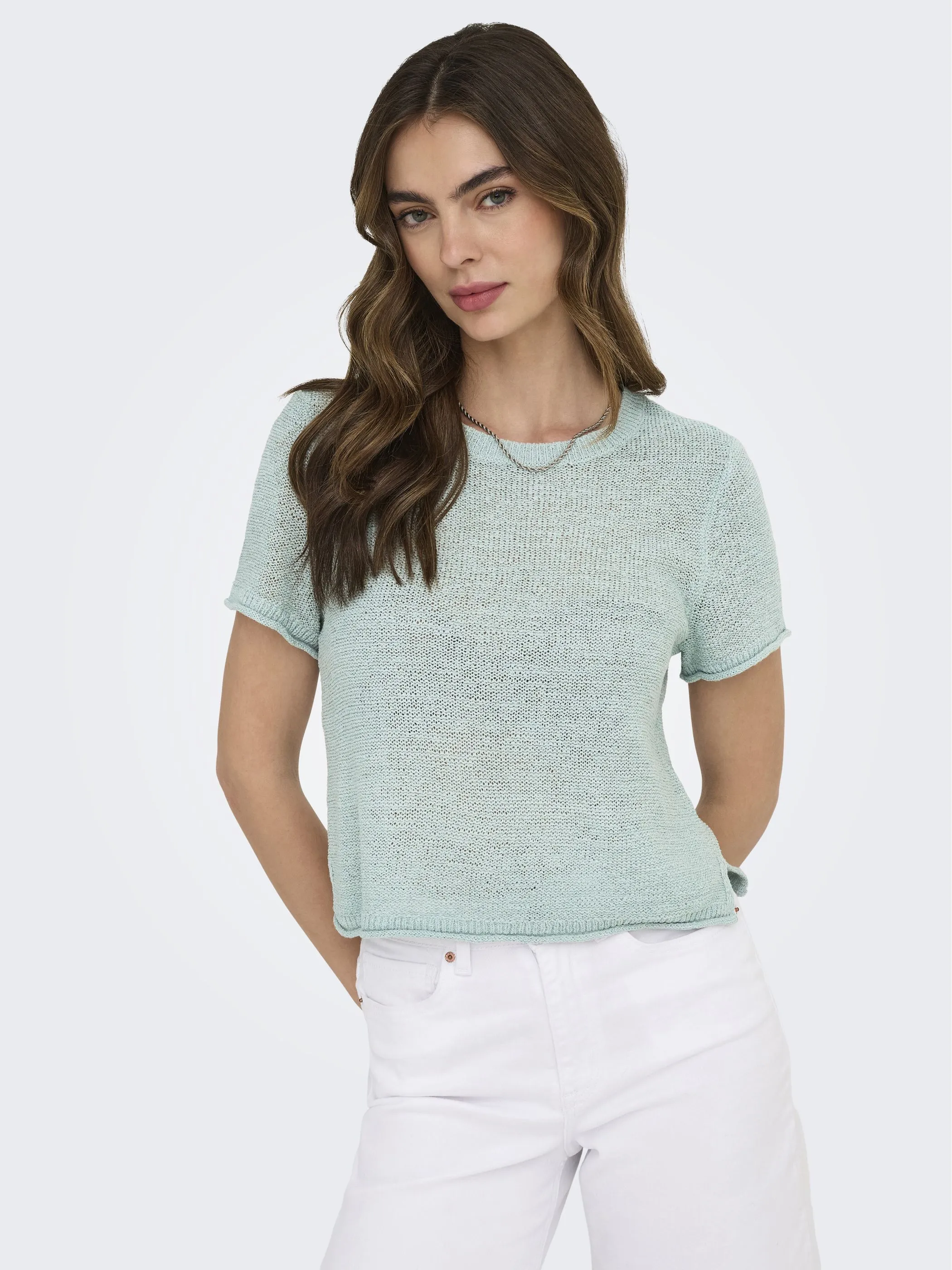 Only 15254282 ONLSUNNY S/S PULLOVER Grau 906690 198769