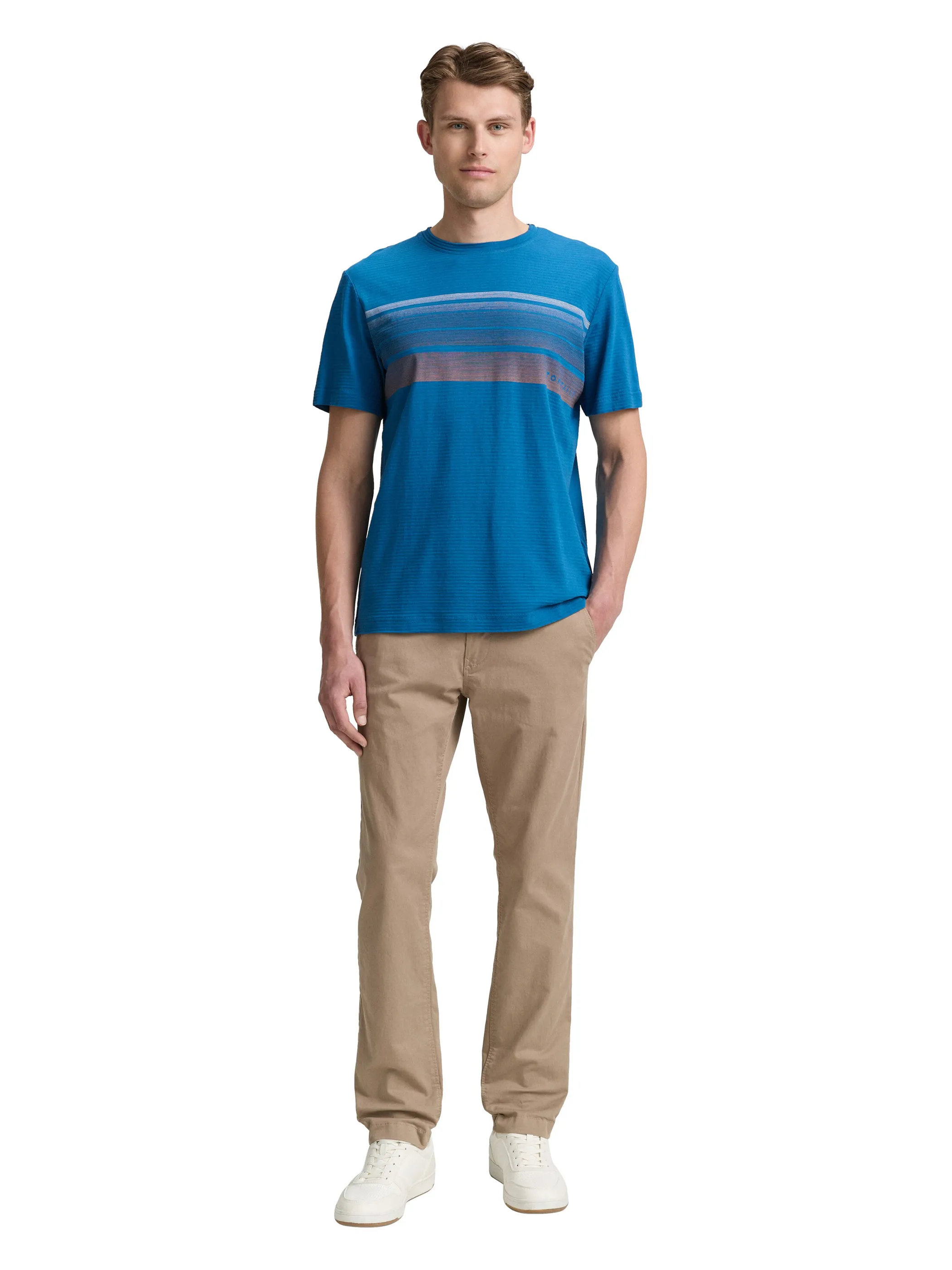 Tom Tailor 1046798 t-shirt with print Türkis 910582 28857 4