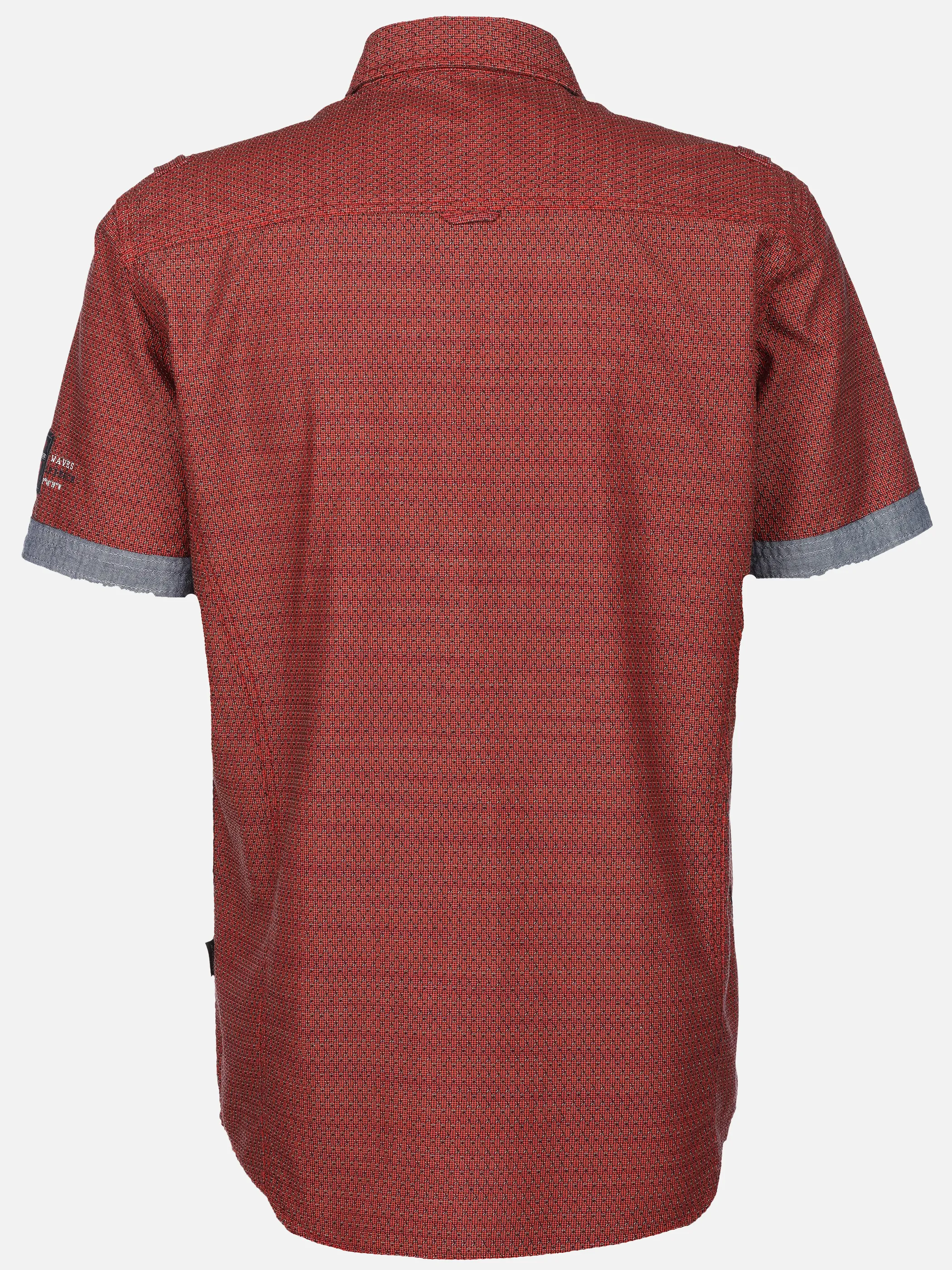 Jim Spencer He. Freizeithemd 1/2 Arm slub Rot 925936 RED JACQ 2