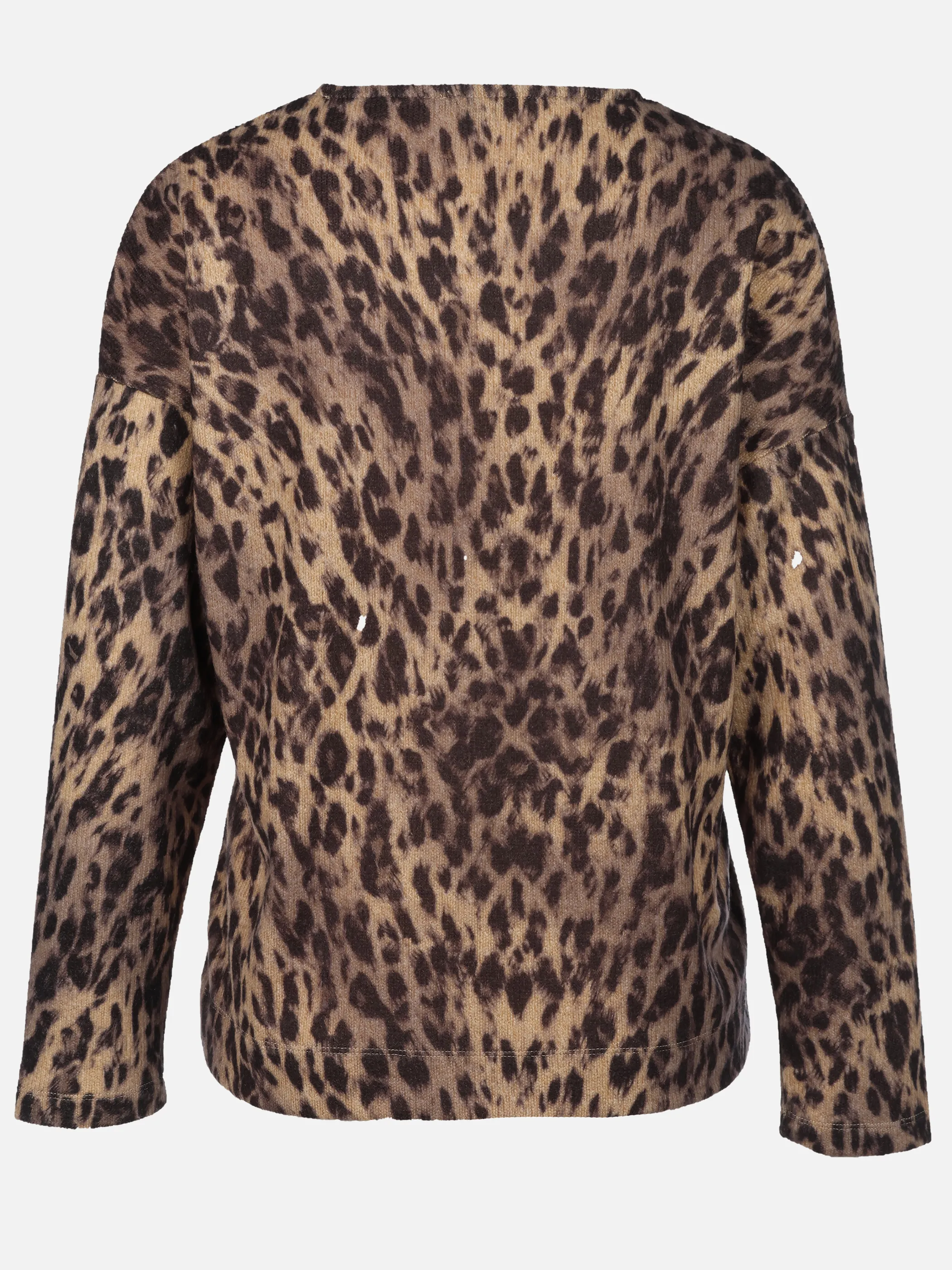 Sure Da-Flauschshirt m. Leoprint Braun 916301 TANNIN 2
