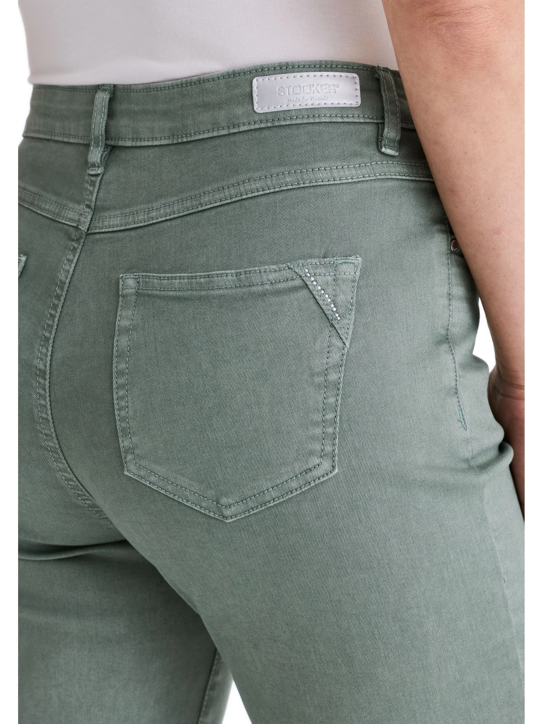 Stooker DOB 11801150005209 Da. Hosen lang, Grün 928287 5209 3