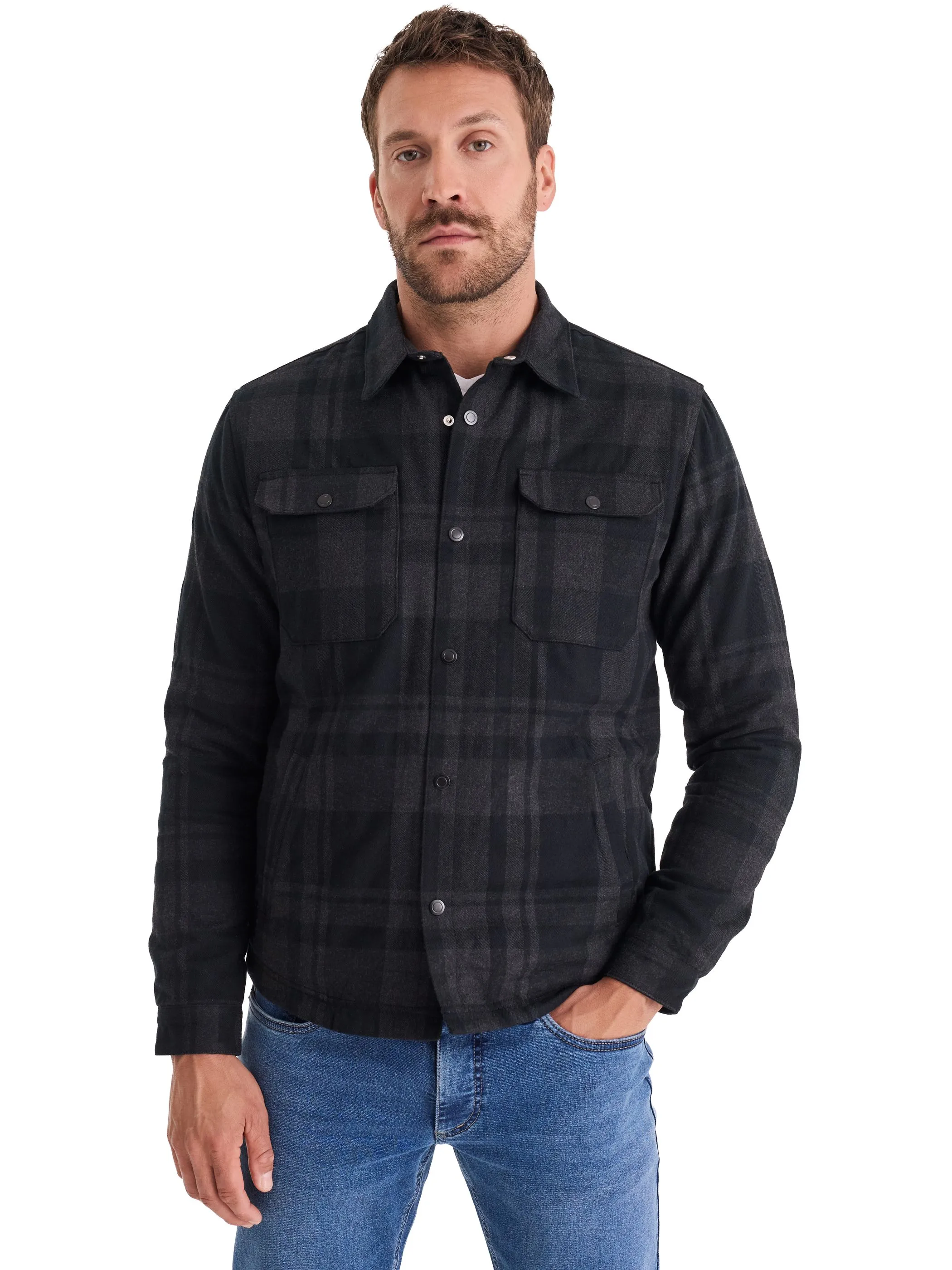 HERO by John Medoox 77010060009270 He-Outdoor Overshirt light,,XXXL, Blau 920006 9270 4
