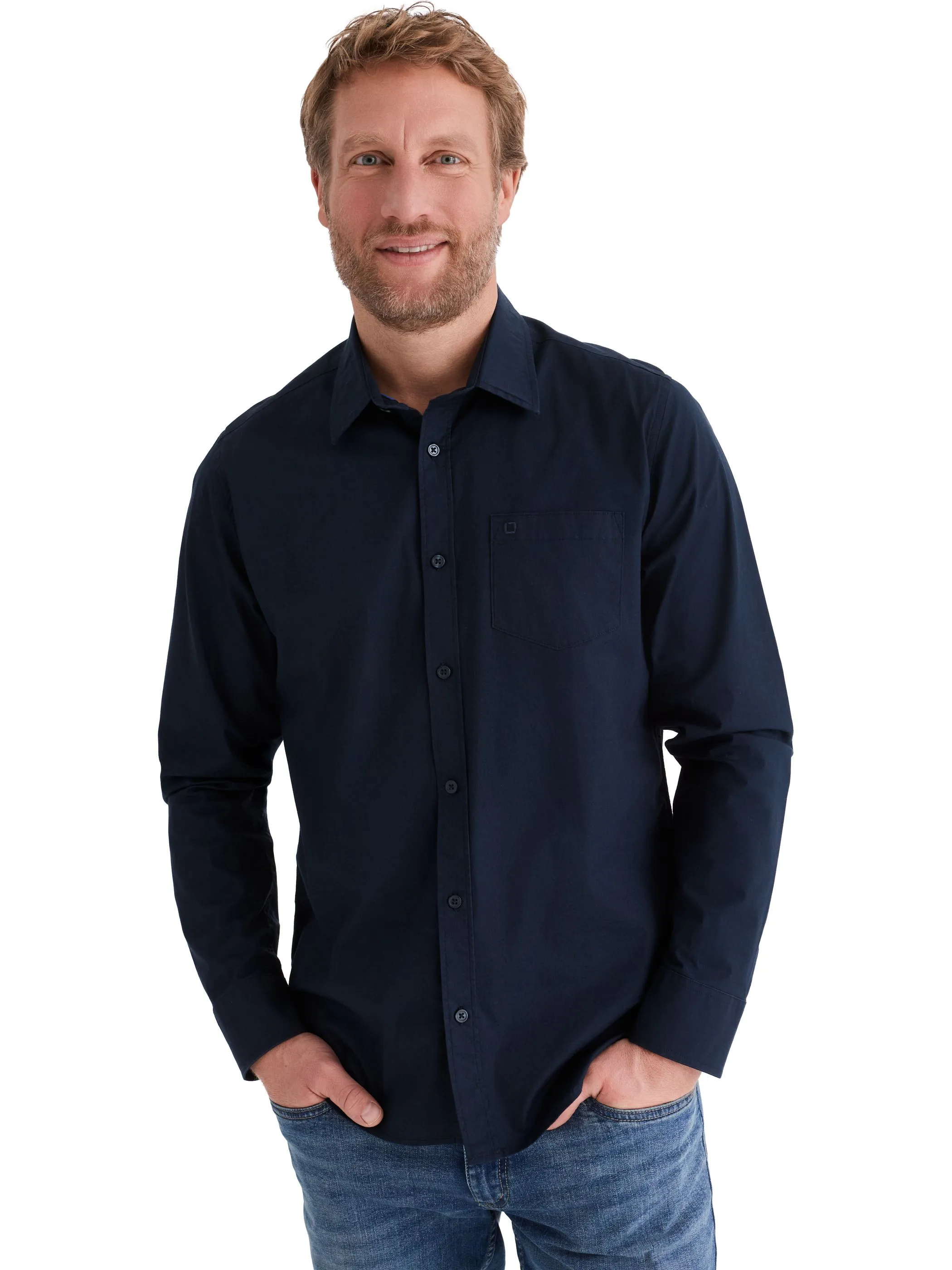 Stooker HAKA 73230010004597 He. Bluse/Hemd, Marine 928382 4597 4