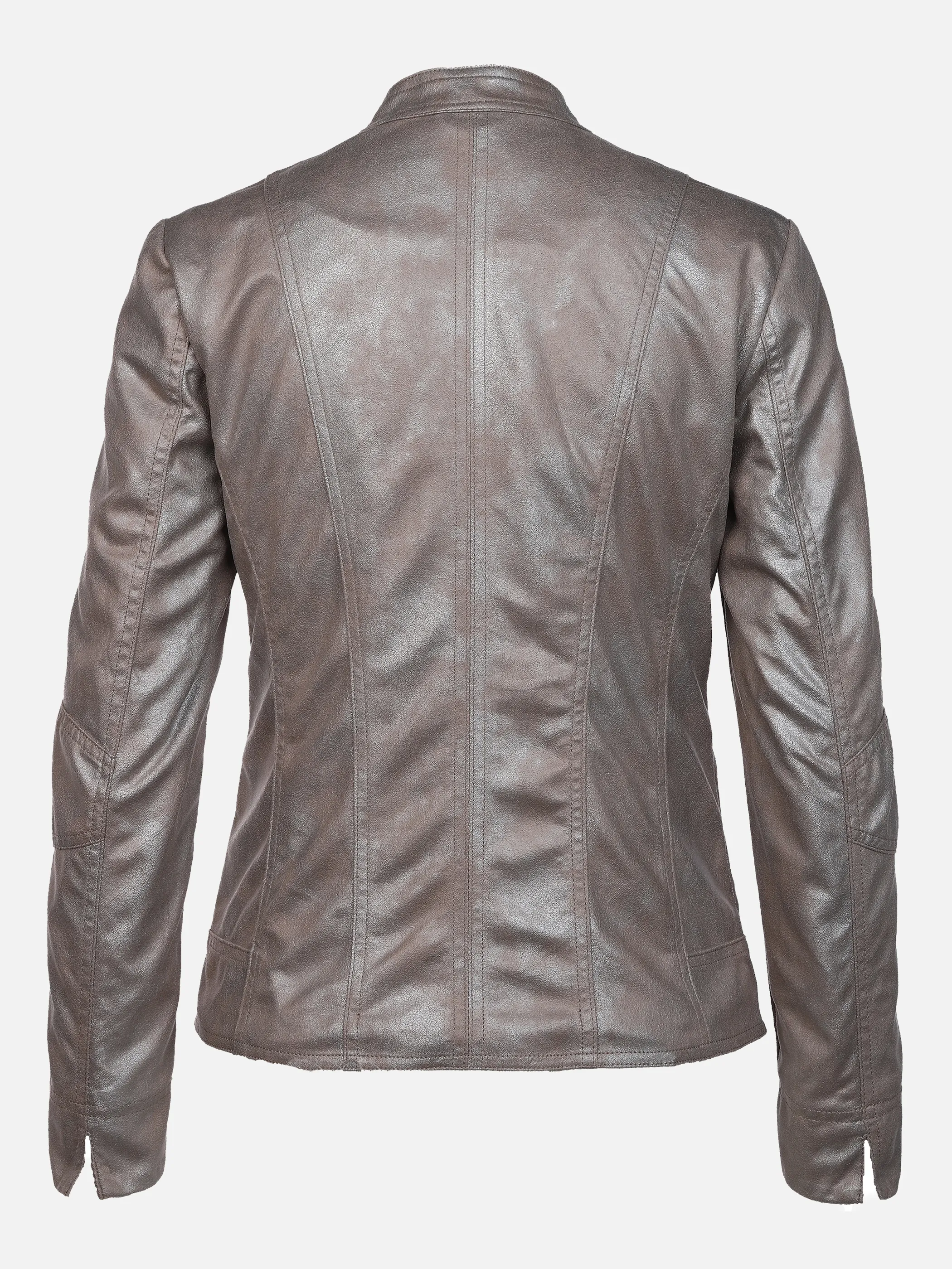 Lisa Tossa Da-Jacke in Lederoptik Braun 848466 BEIGE META 2
